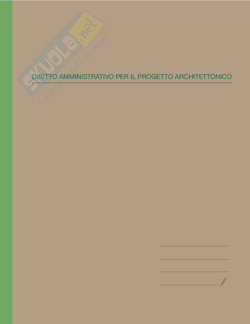 Diritto amministrativo per il processo edilizio Pag. 1