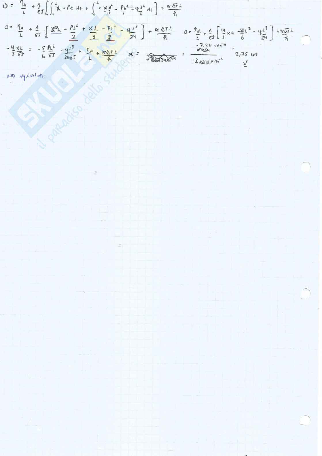 Esami scritti risolti Scienza delle costruzioni Pag. 16