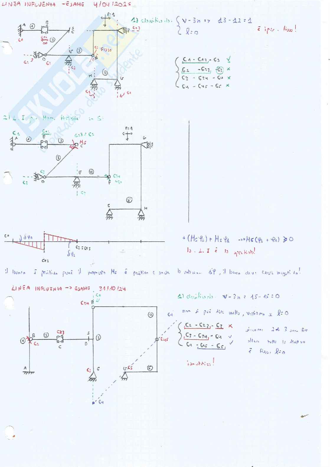 Esami scritti risolti Scienza delle costruzioni Pag. 36