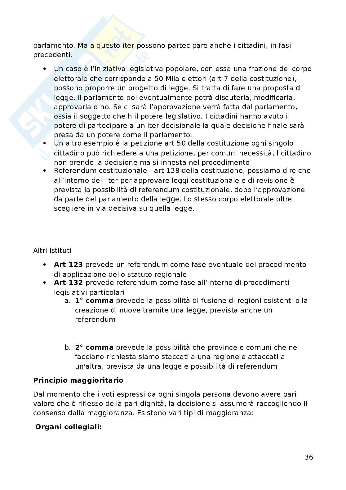 Appunti Diritto costituzionale  Pag. 36