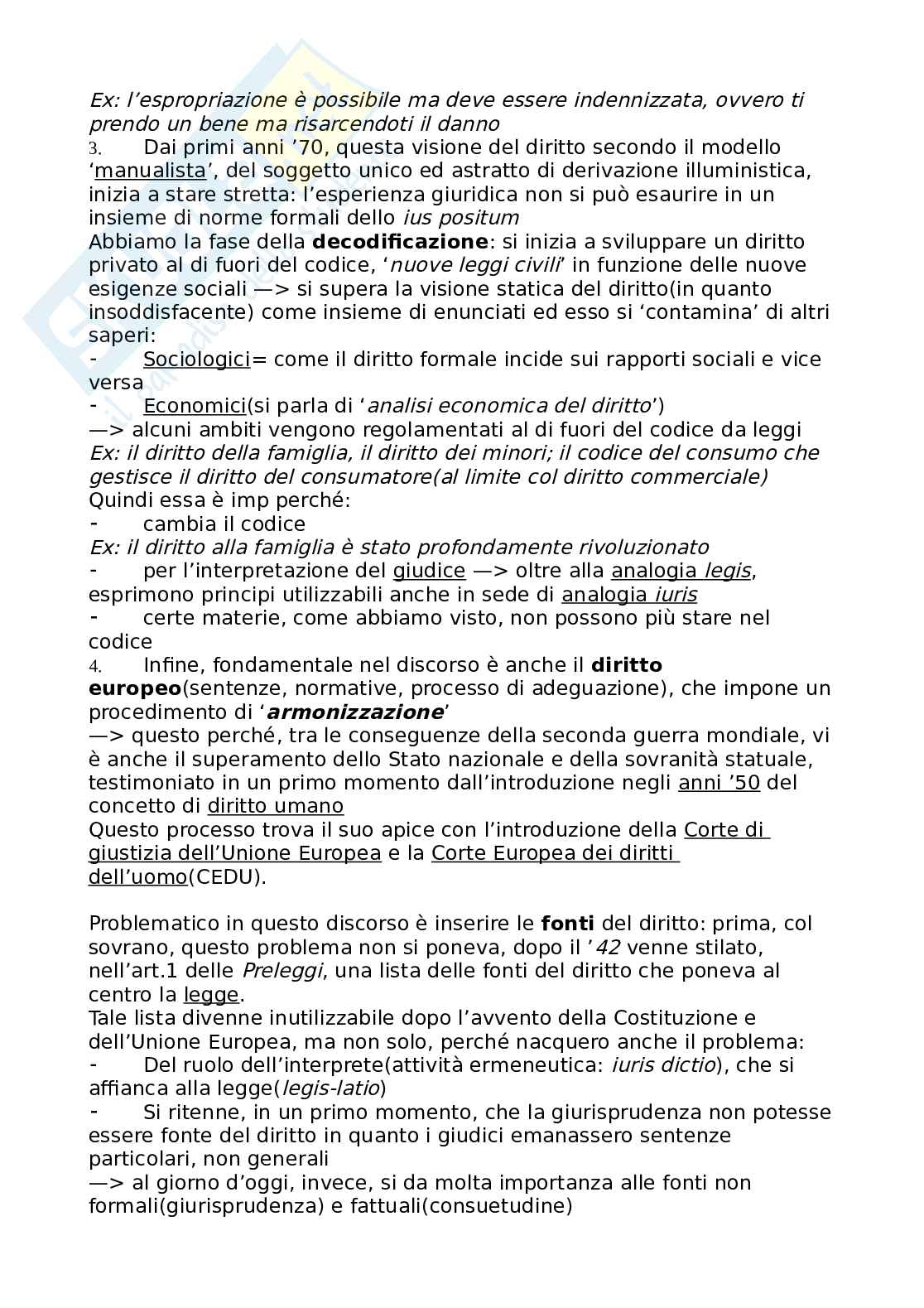 Riassunto esame Diritto privato, Prof. Macario Francesco, libro consigliato Introduzione al diritto privato, Macario Pag. 2