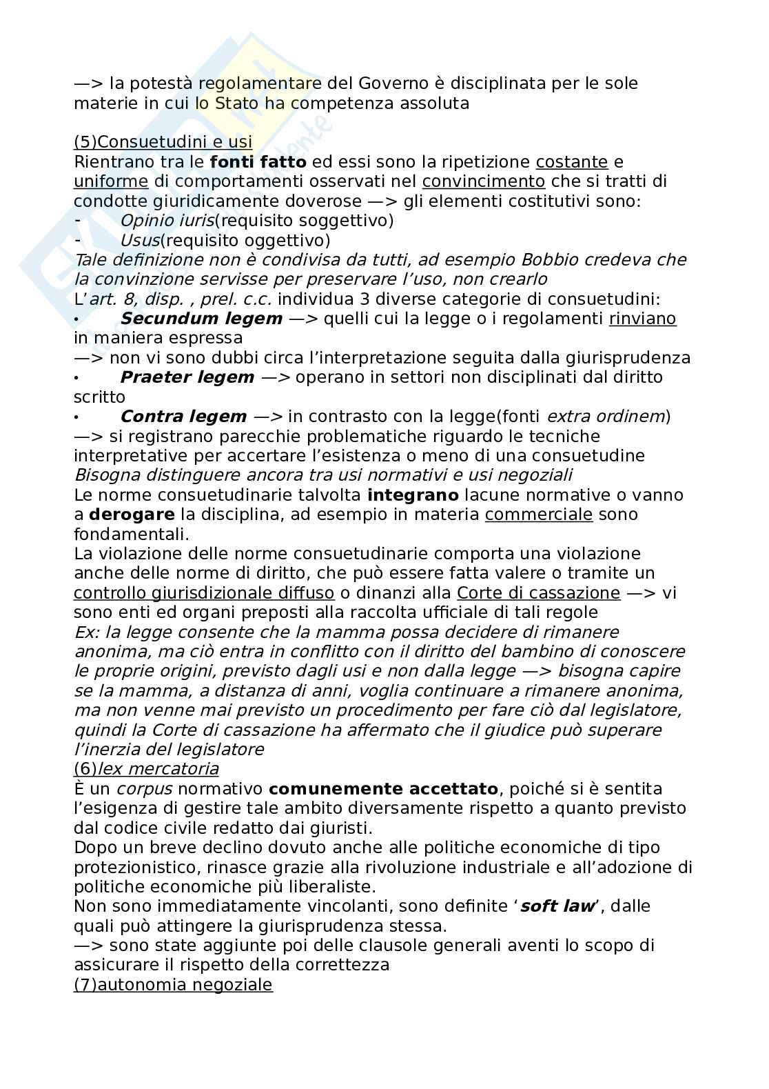 Riassunto esame Diritto privato, Prof. Macario Francesco, libro consigliato Introduzione al diritto privato, Macario Pag. 6