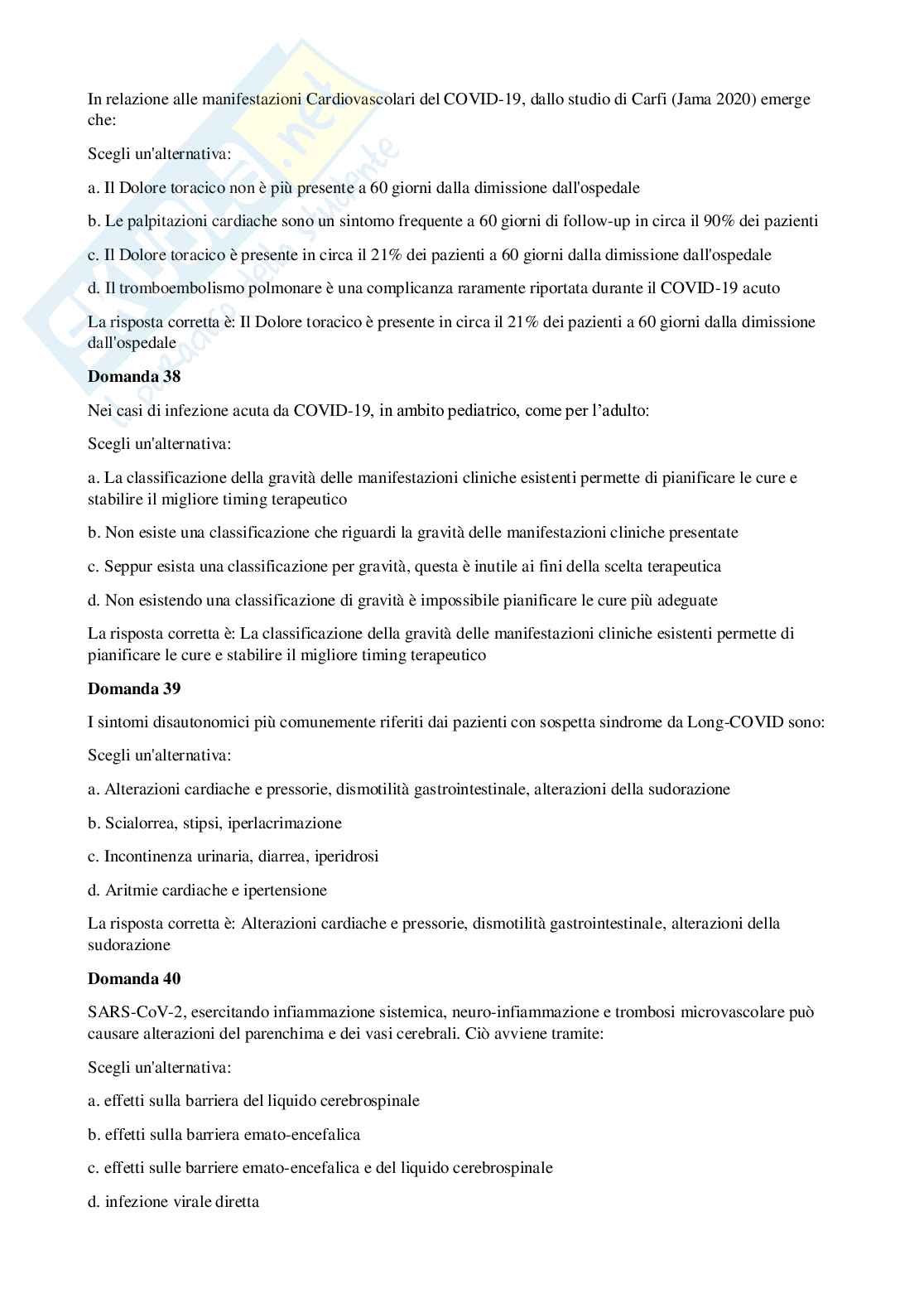 Long Covid, un nuovo scenario clinico Pag. 11