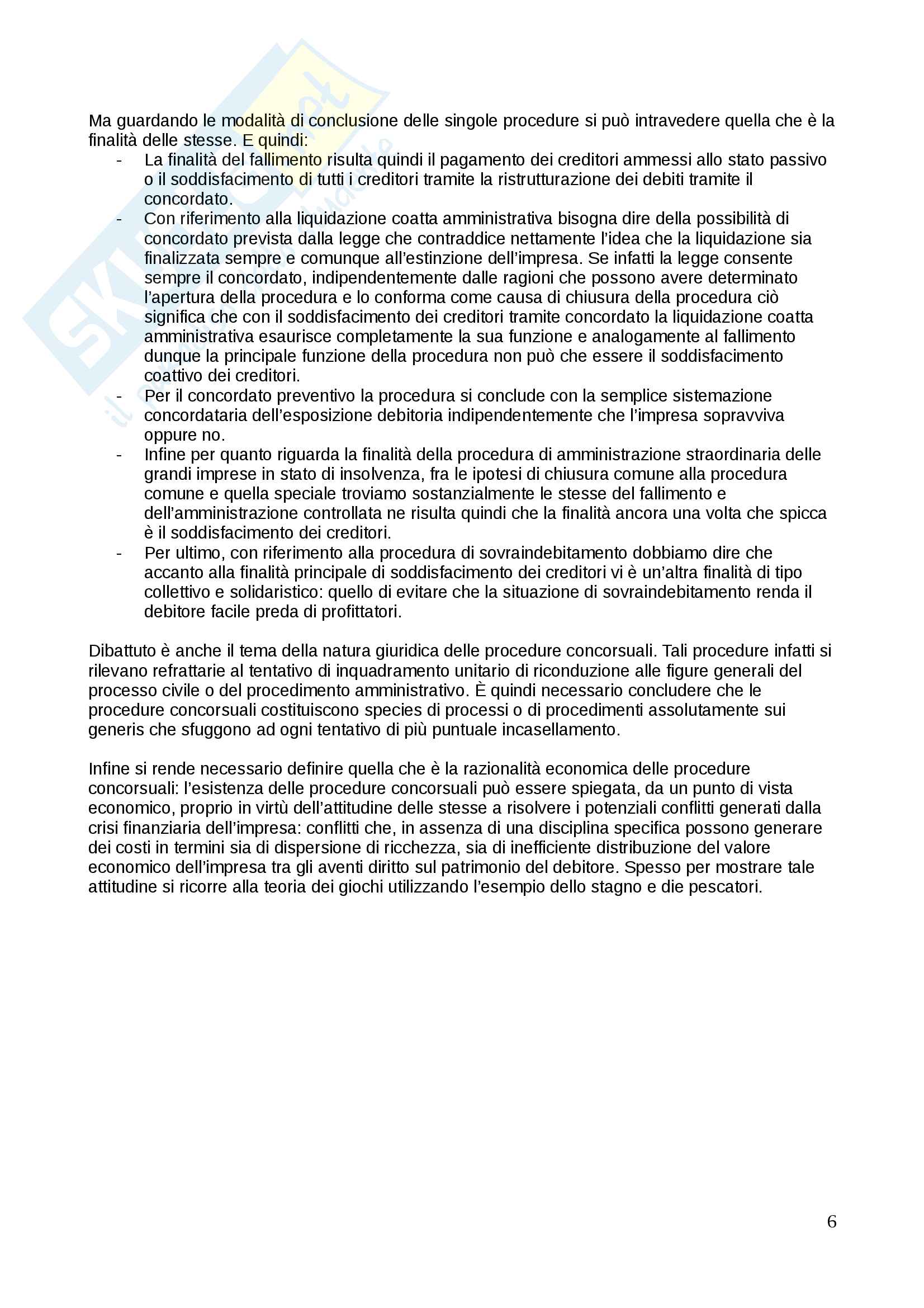 riassunto esame prof. Cesqui. libro consigliato: Diritto della crisi delle imprese Pag. 6