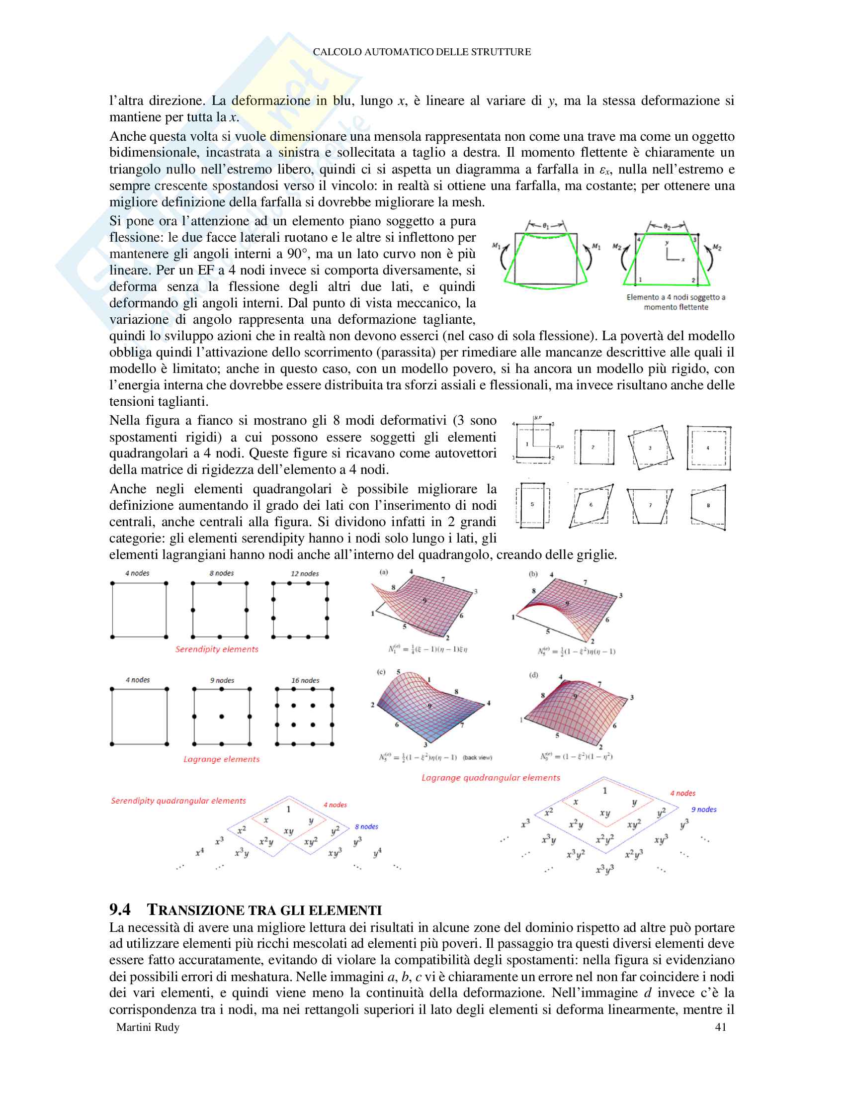 Calcolo Automatico delle Strutture Pag. 41
