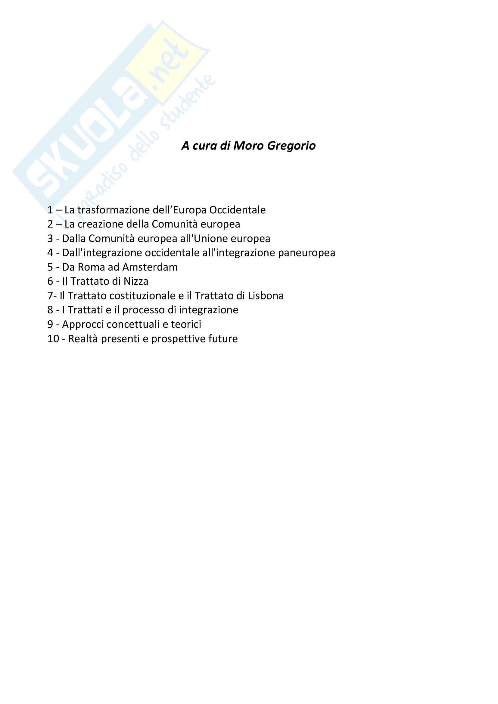 Riassunto esame Relazioni, prof. Bardi, libro consigliato Governo e politiche dell Unione europea, Nuge: vol. 1 Pag. 1