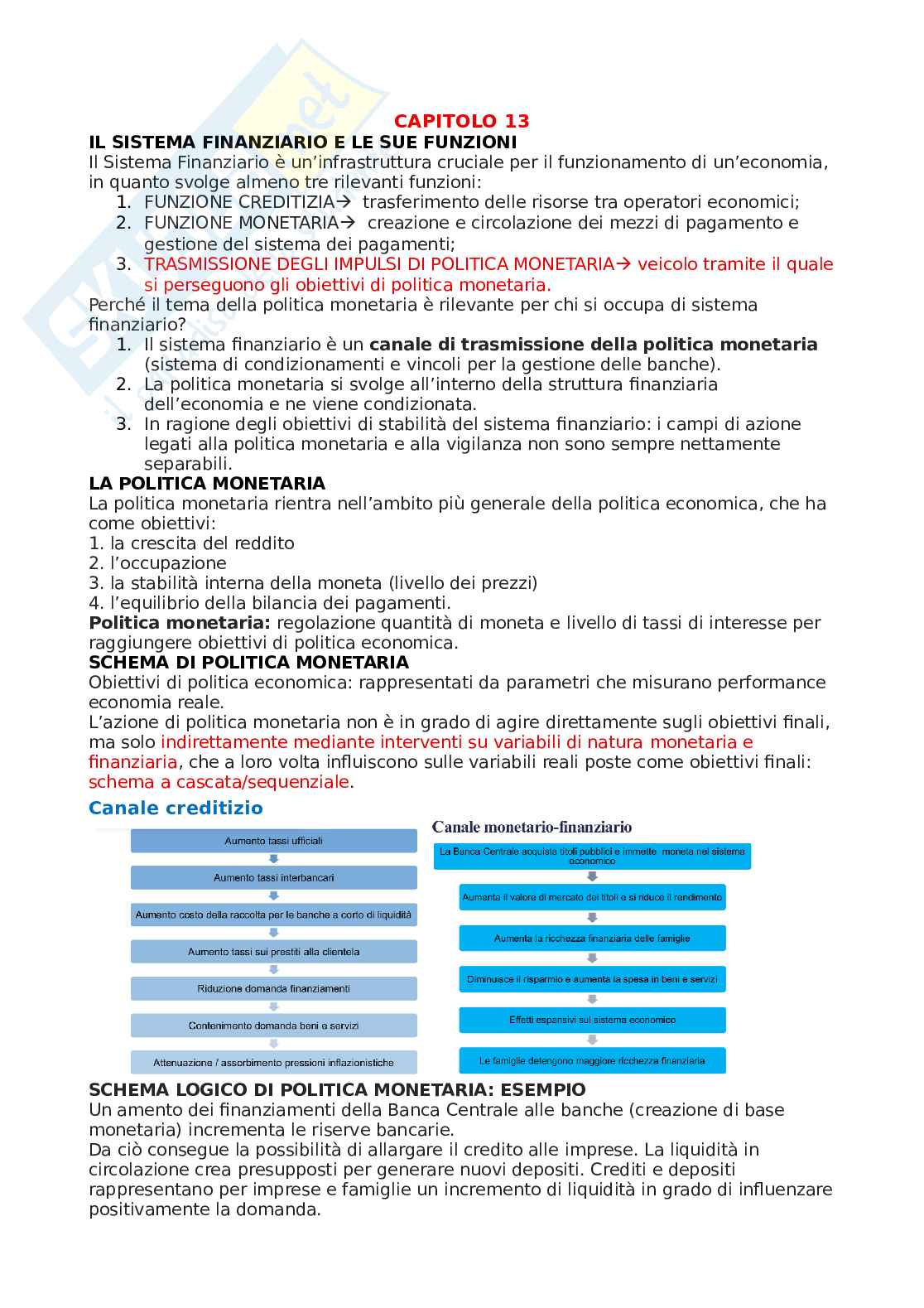 Sistema finanziario e BCE Pag. 1