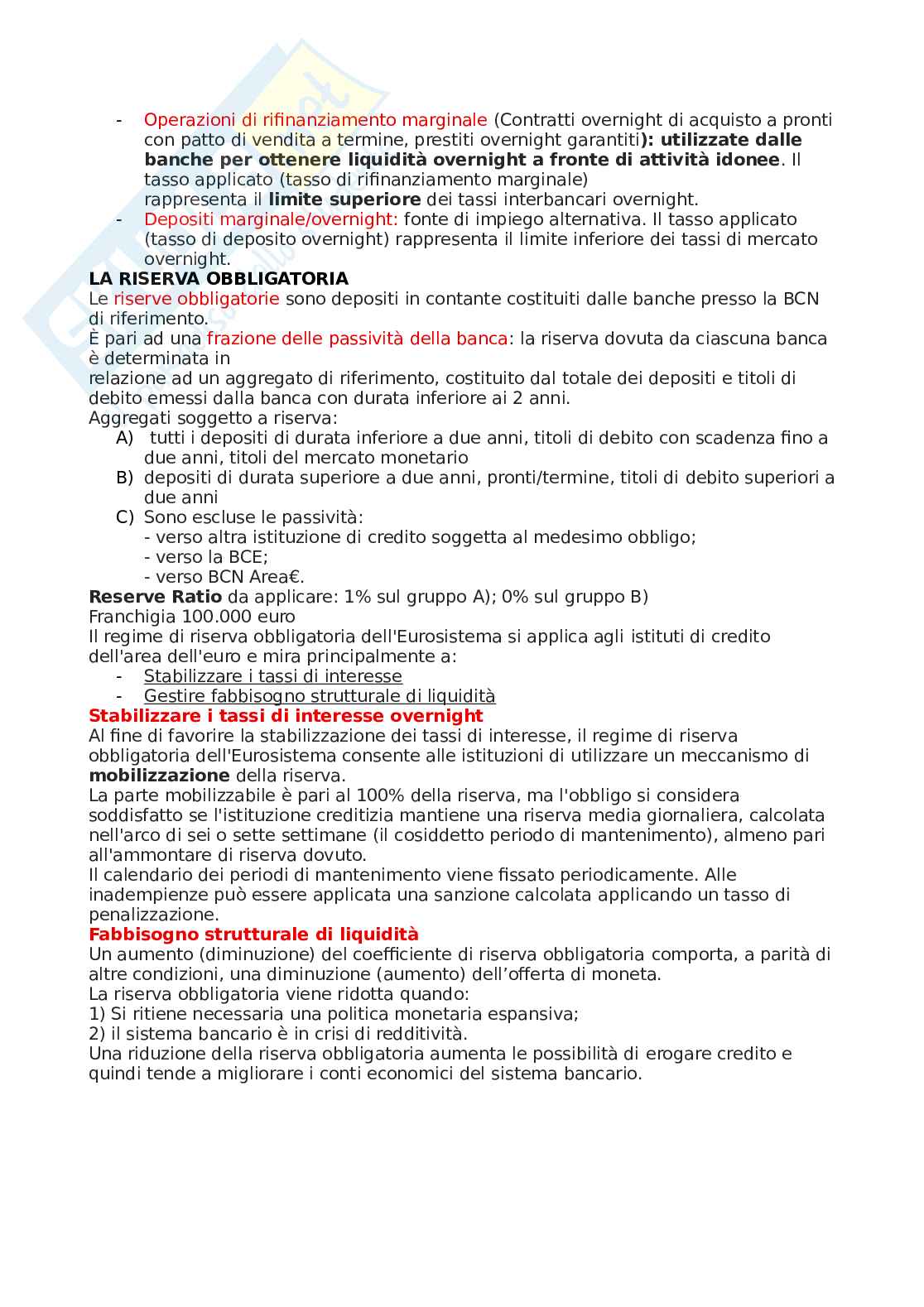 Sistema finanziario e BCE Pag. 6
