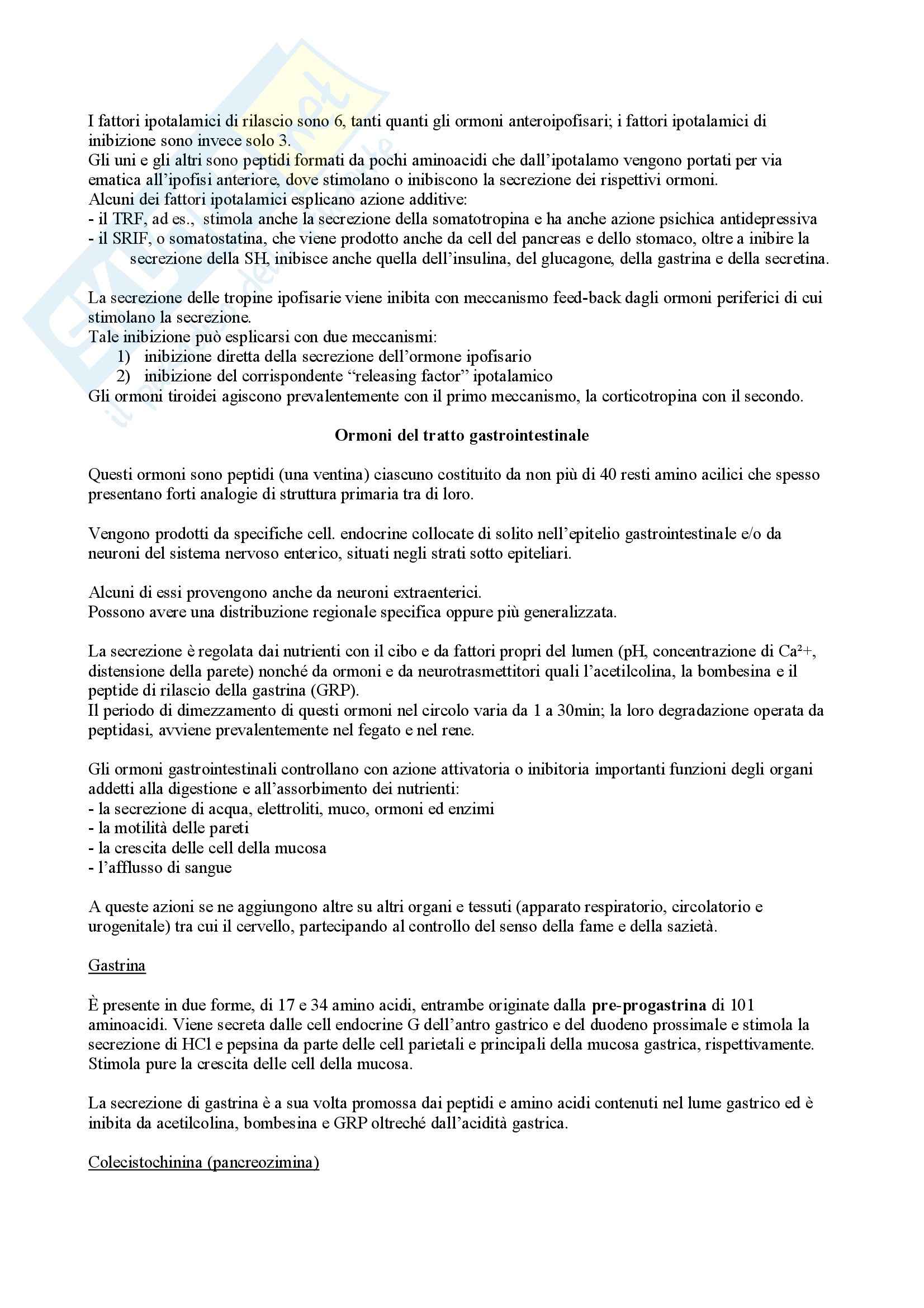 Biochimica II – Ormoni Pag. 16