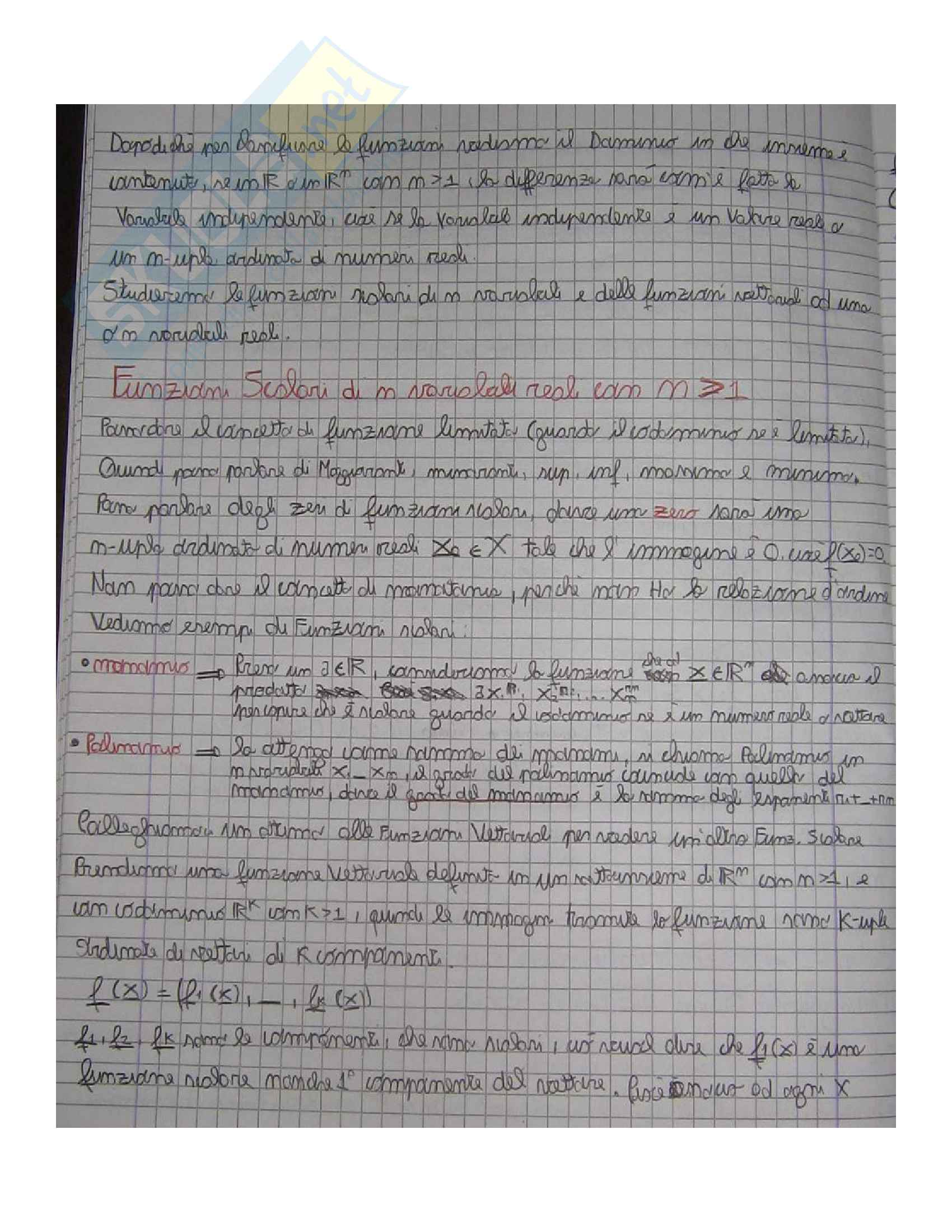 Analisi matematica 2 Teoria + esercizi Parte 1 Pag. 16