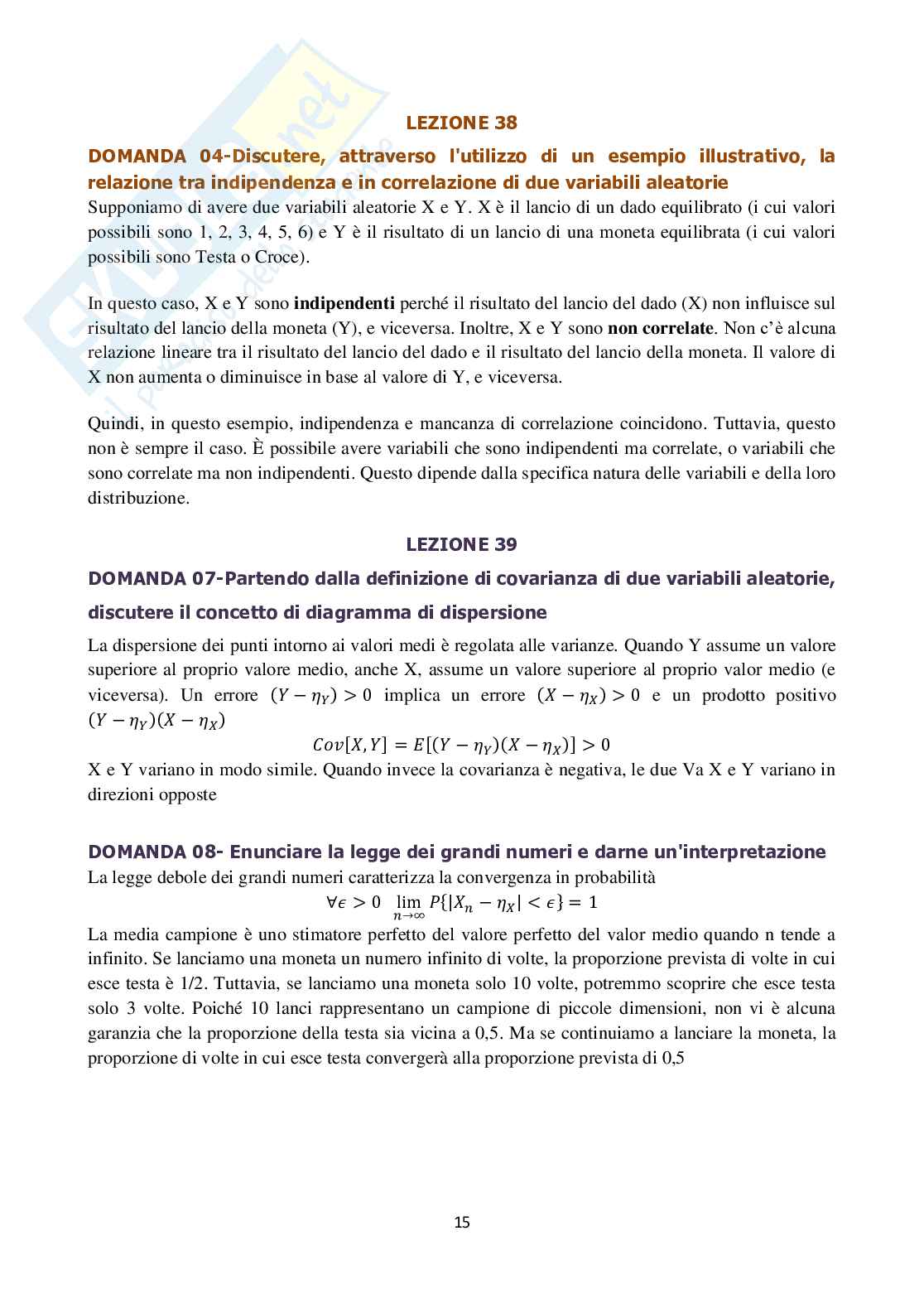 Paniere svolto di Segnali e sistemi (2025) - Risposte aperte Pag. 16