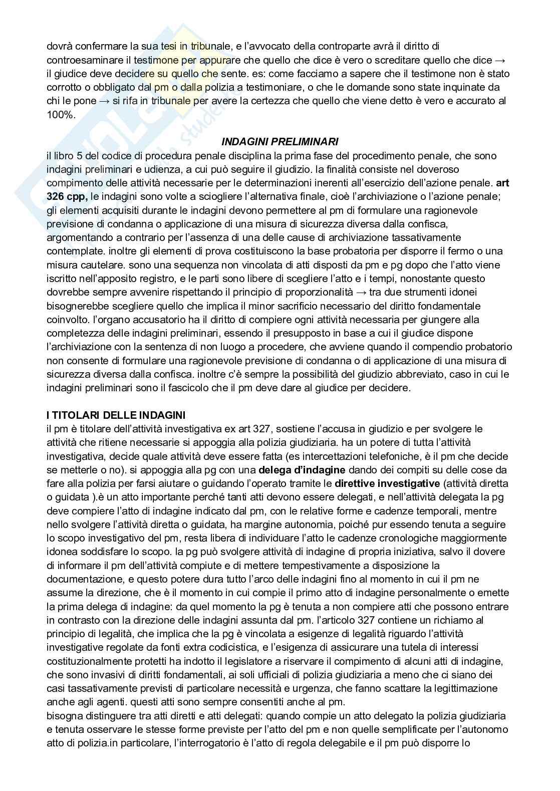 Riassunto esame Procedura penale, Prof. Zacché Francesco, libro consigliato Sistema di procedura penale, II, Persone, strumenti, riti, Milano, 2023 e II processo penale, Il Mulino, Bologna, 2020,, Ubertis  Pag. 26