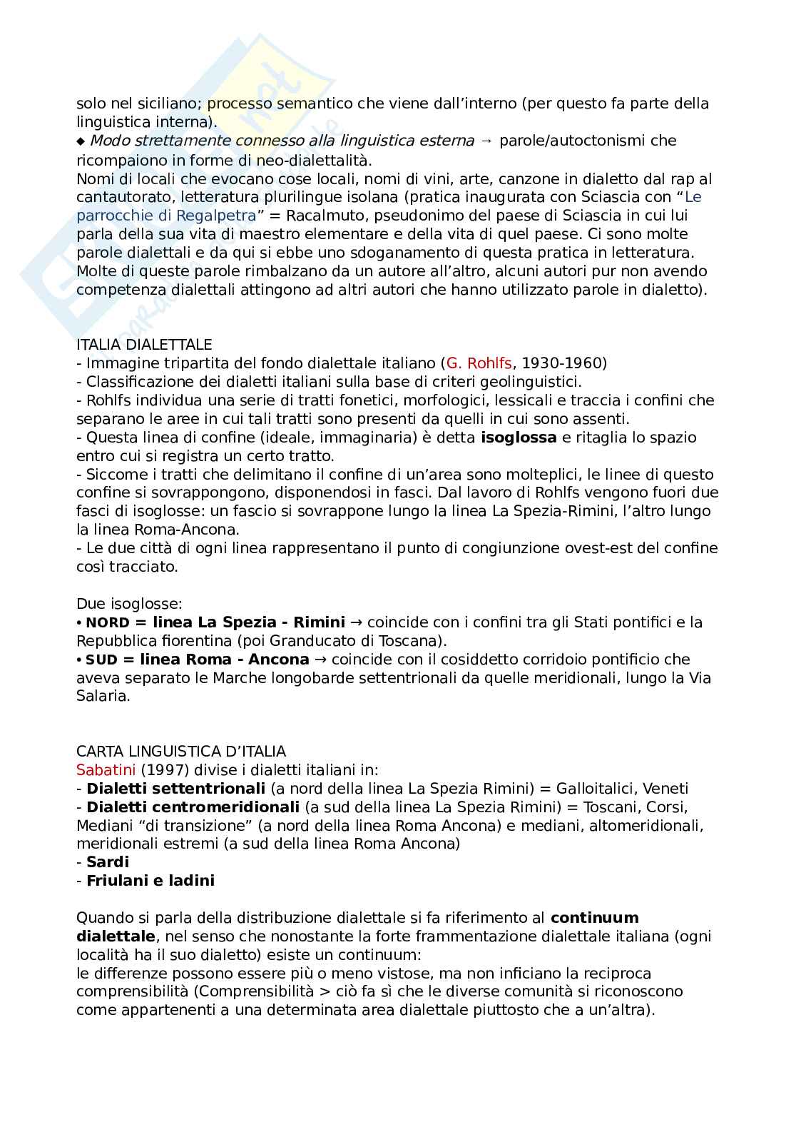 Appunti lezioni di Dialettologia: metodi e applicazioni Pag. 2