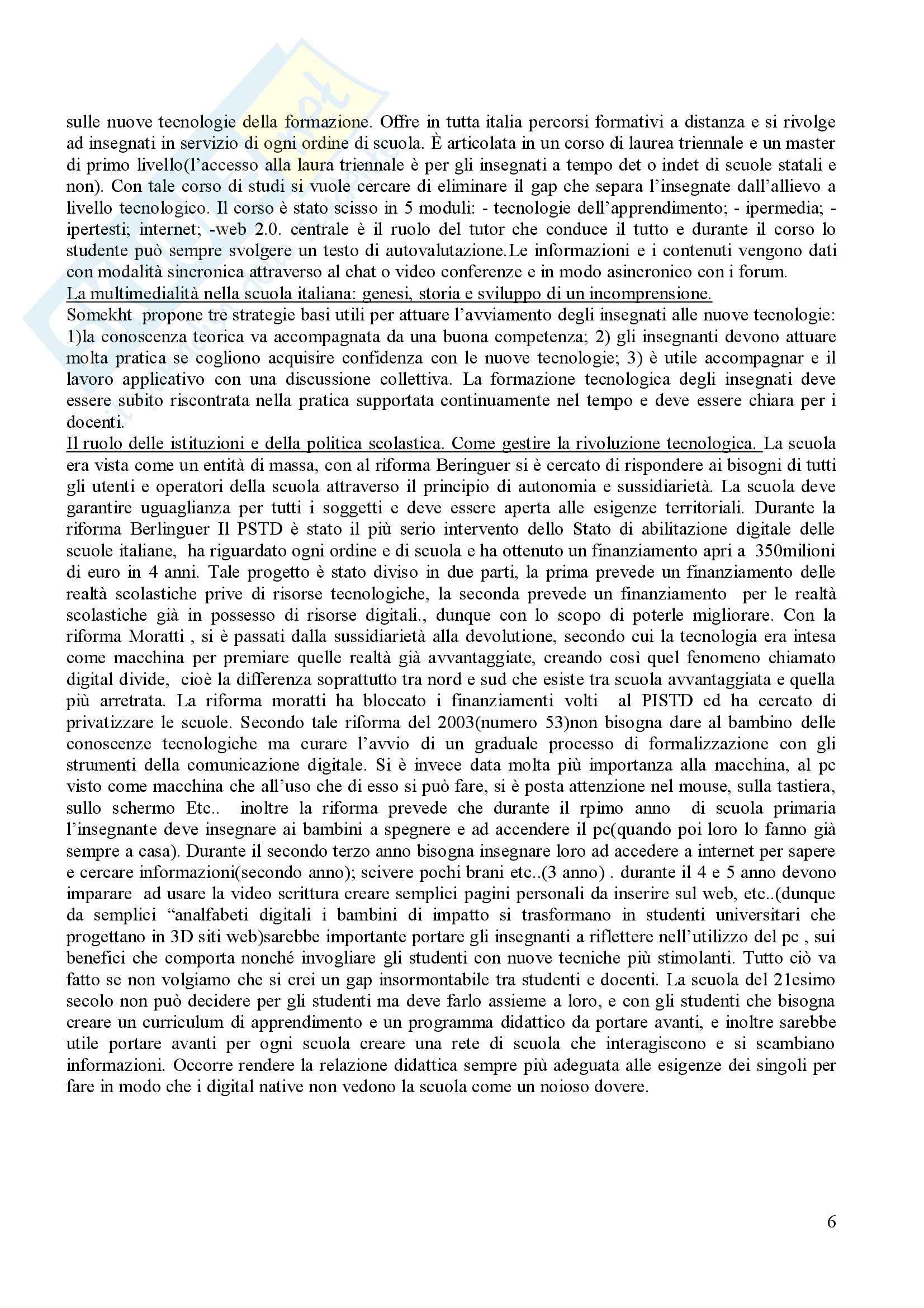 Tecnologie dell'istruzione e dell'apprendimento Pag. 11
