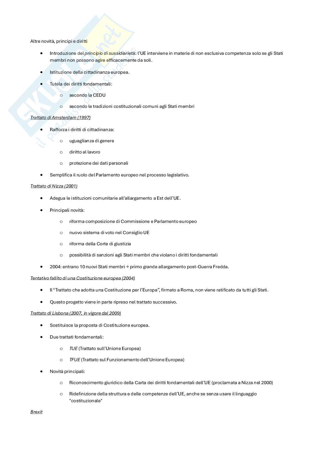 Riassunto esame diritto pubblico generale, Prof. Monego Davide, libro consigliato Diritto pubblico, Bin, Pitruzzella Pag. 36