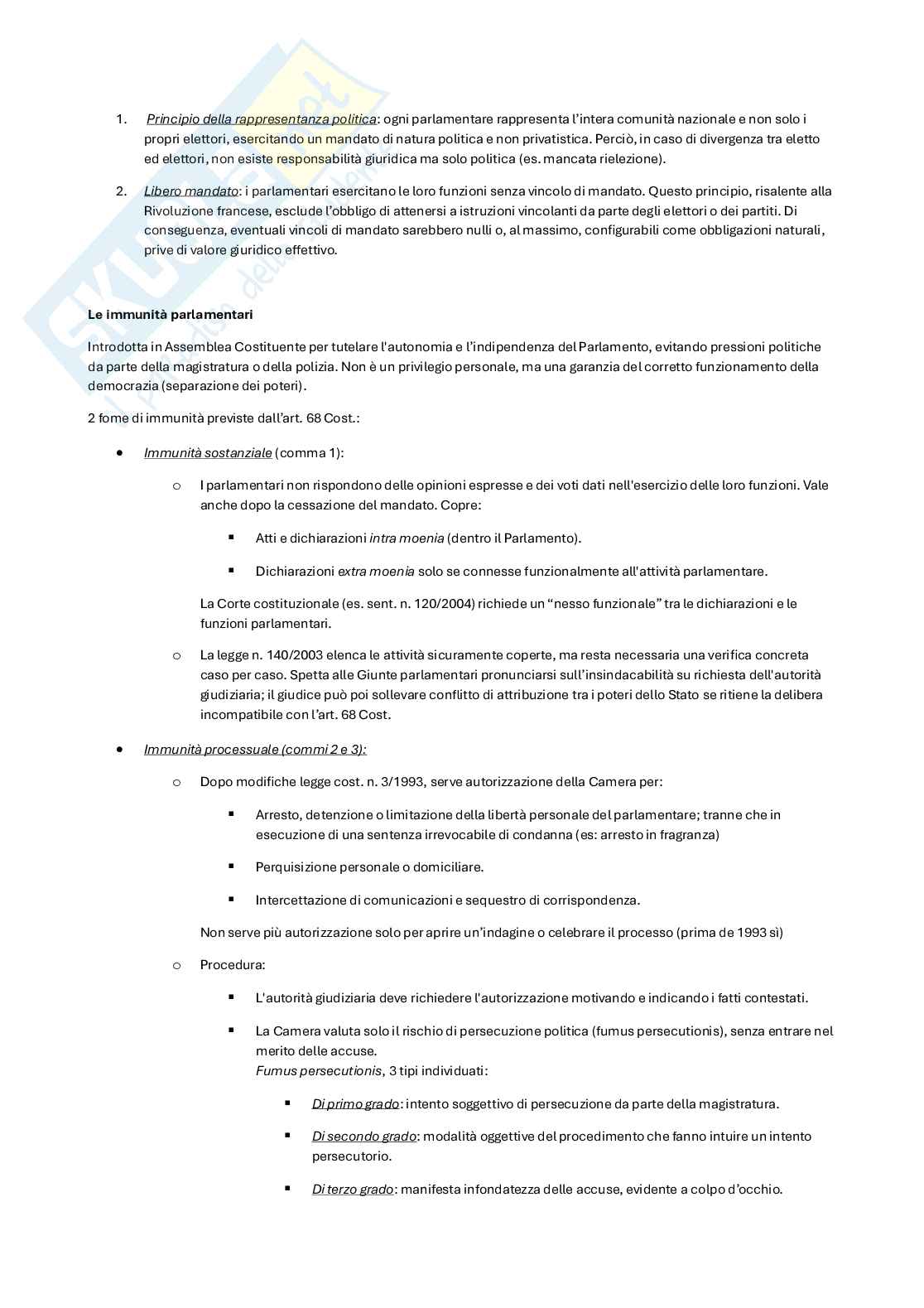 Riassunto esame diritto pubblico generale, Prof. Monego Davide, libro consigliato Diritto pubblico, Bin, Pitruzzella Pag. 56