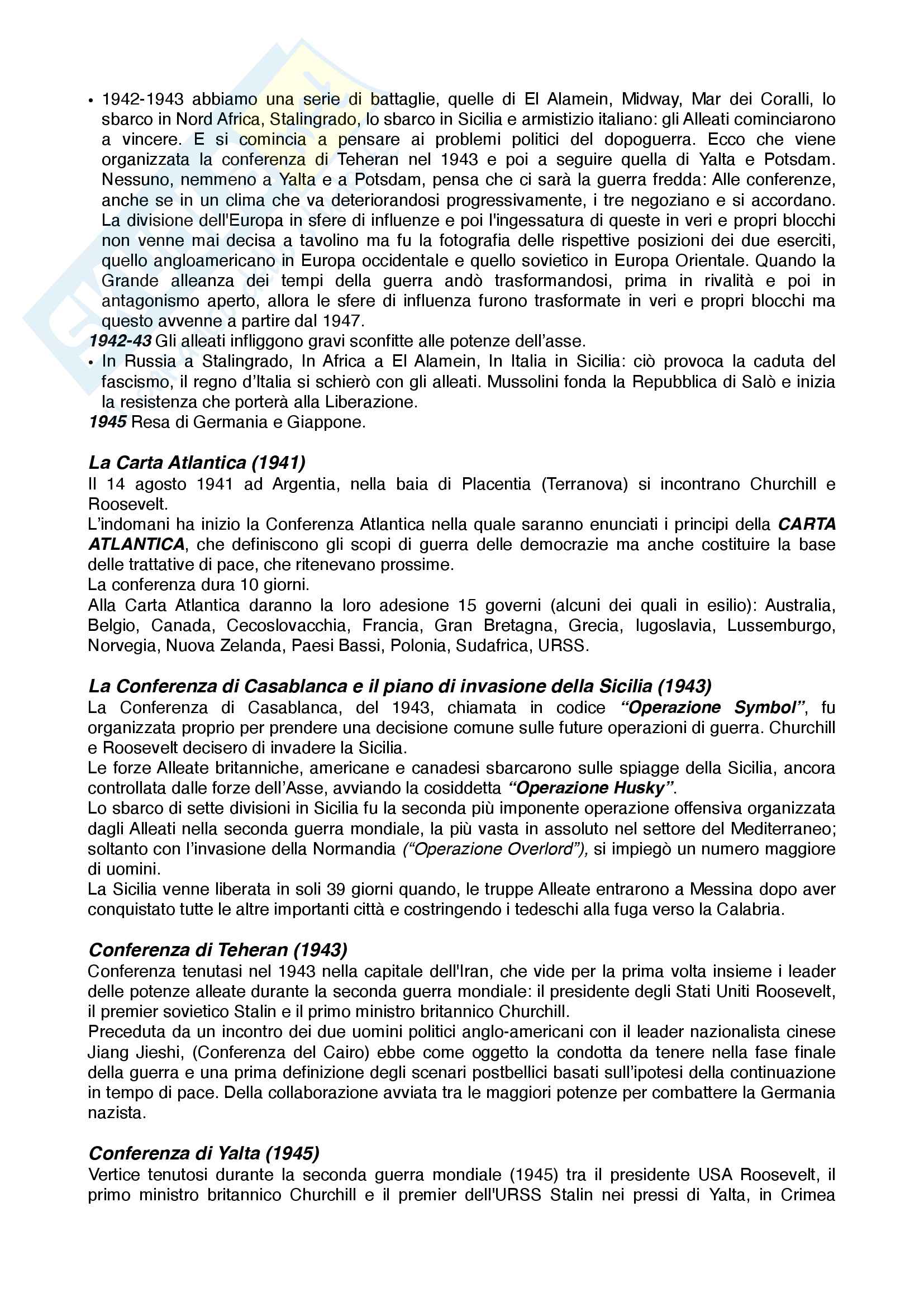 Sunto di Storia contemporanea, Prof. Novarino, libro consigliato Storia delle relazioni internazionali (dal 1918 alla guerra fredda), Ennio di Nolfo Pag. 16