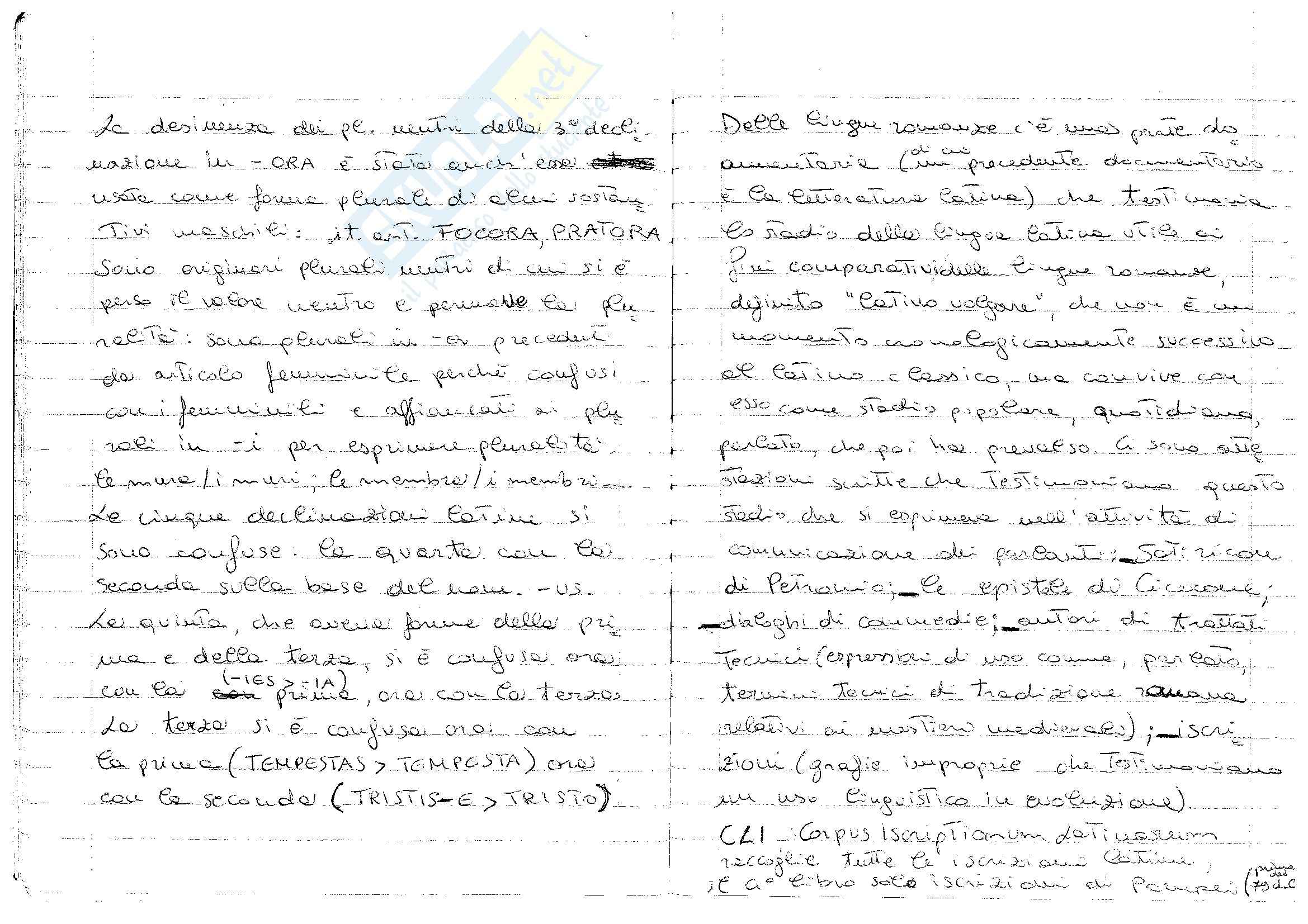 Latino volgare - Documentazione Pag. 1