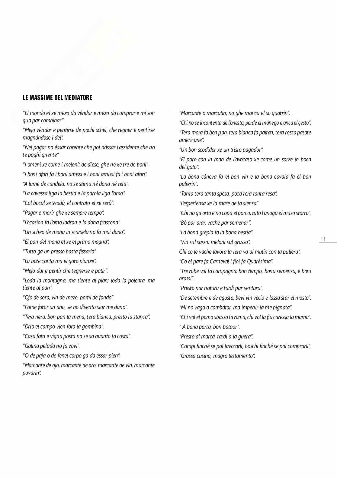 Usi e costumi del Veneto  Pag. 11