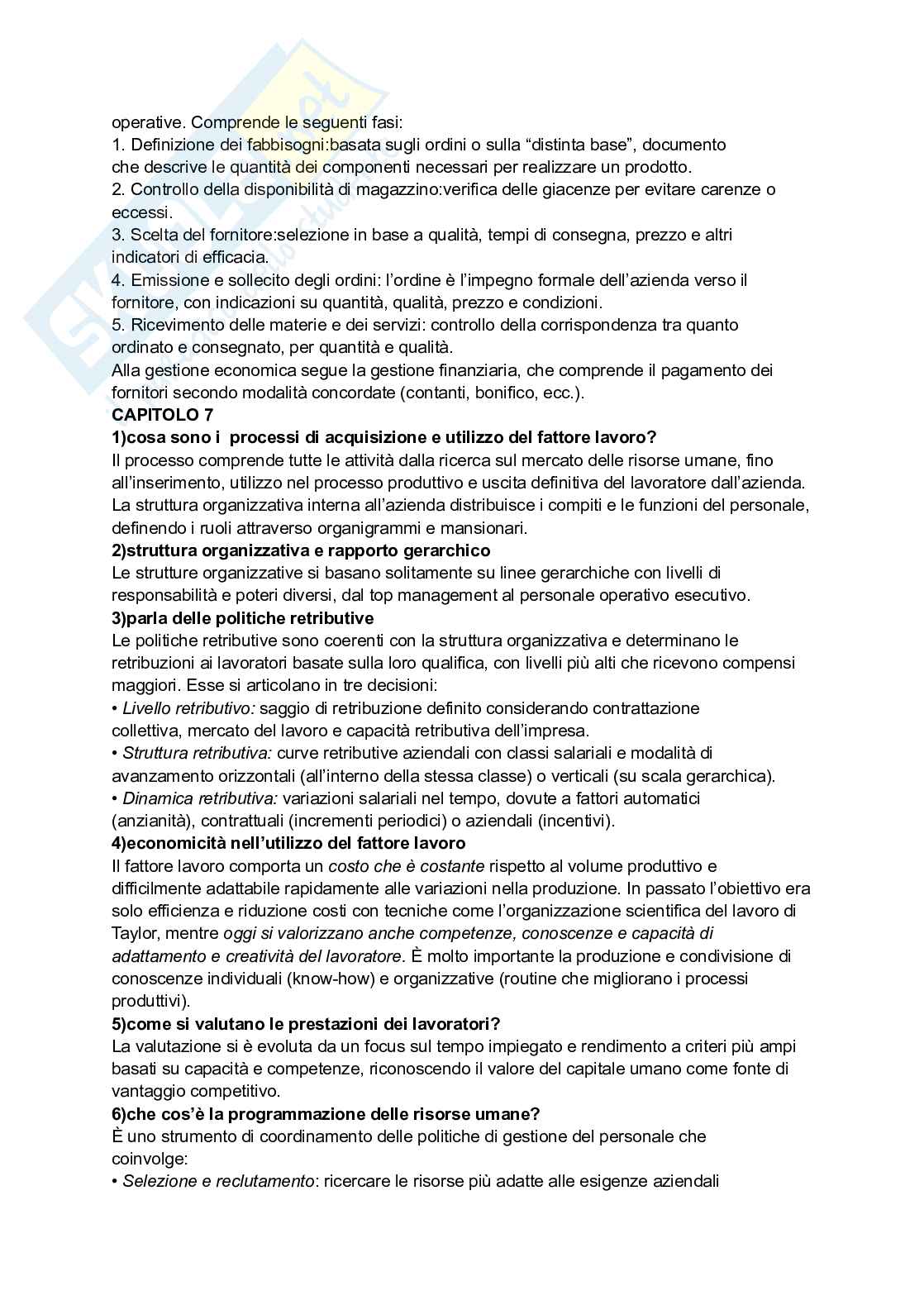 Domande e risposte Economia aziendale Pag. 11