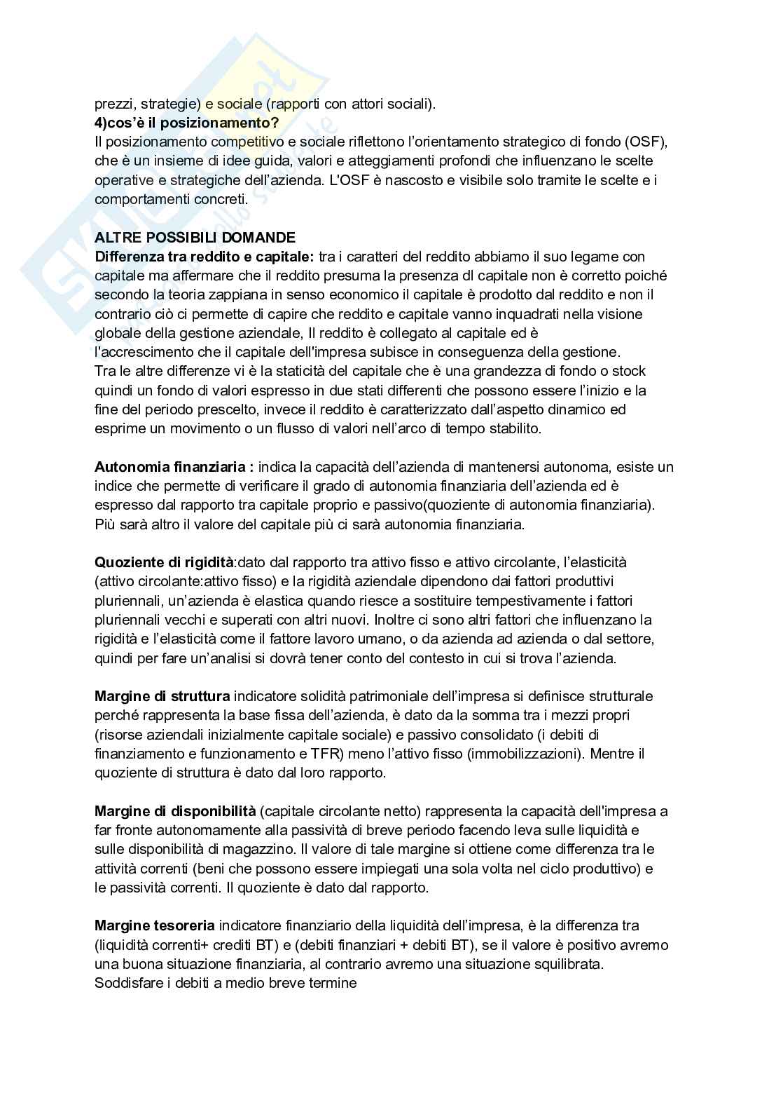 Domande e risposte Economia aziendale Pag. 16