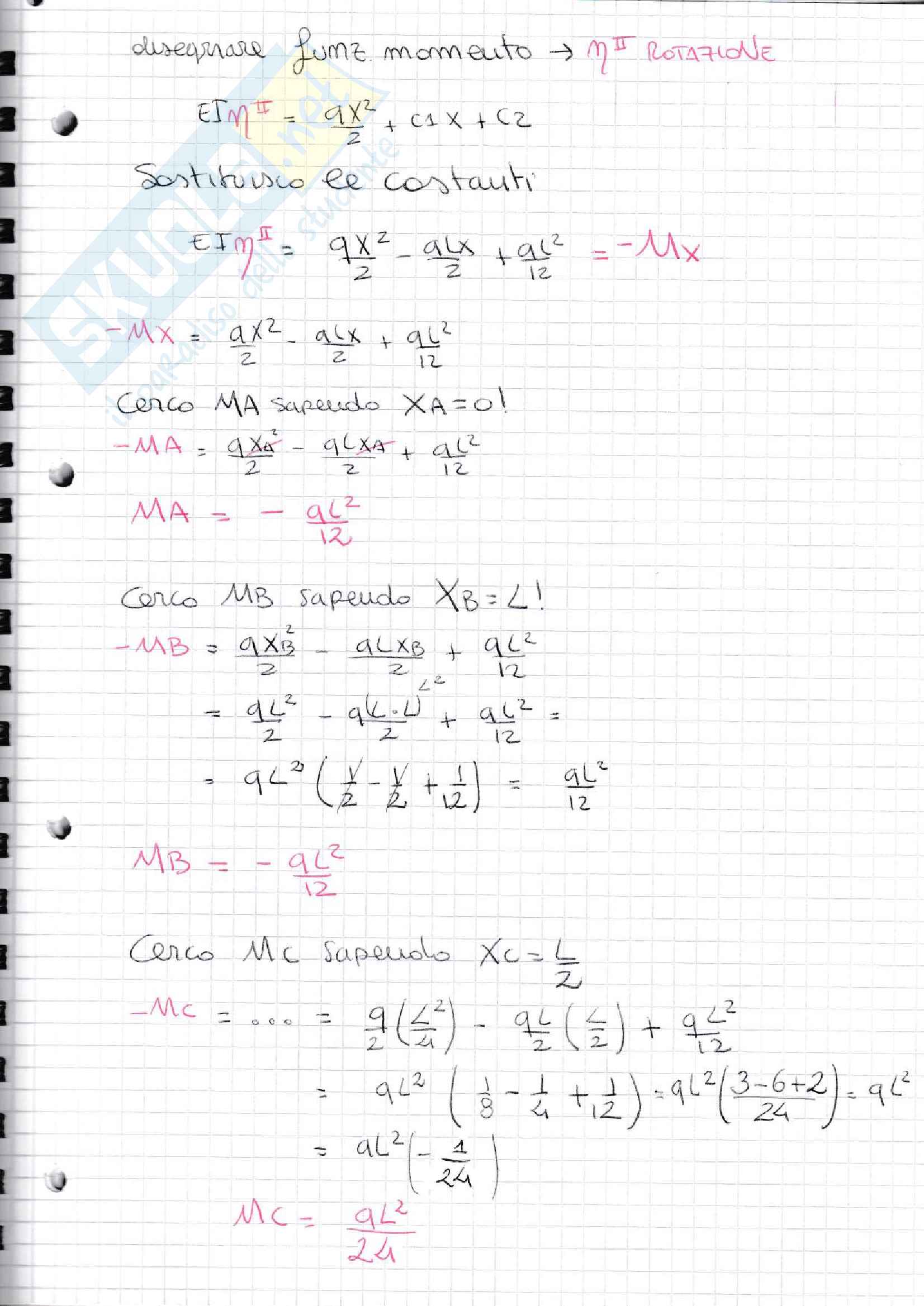 Scienza delle costruzioni 1 - teoria ed esempi esercizi Pag. 31
