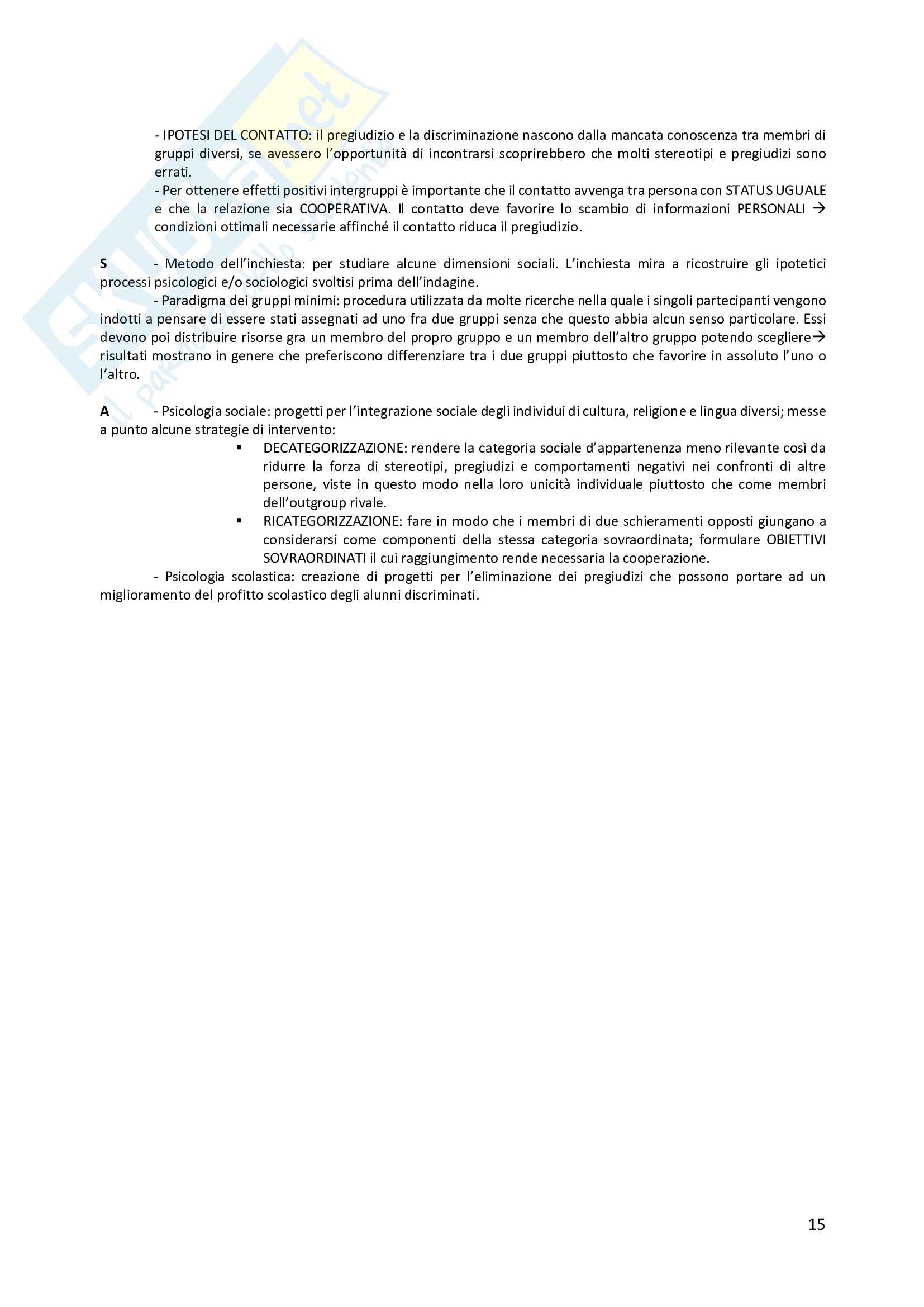 Riassunto schematico per la preparazione di tutte le prove dell'EDS in Psicologia Pag. 16