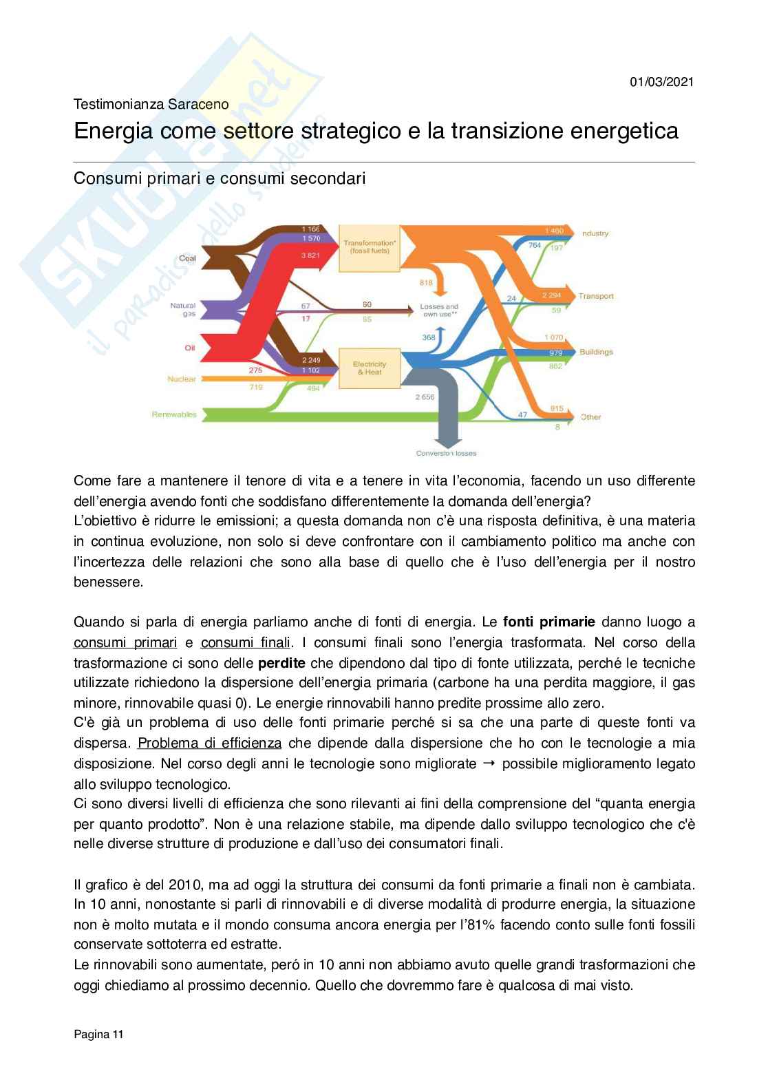 Checchi - Economia dell'energia e gestione dei beni ambientali Pag. 11
