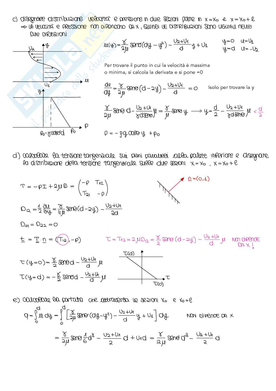 Esercitazioni Idrodinamica 2  Pag. 16