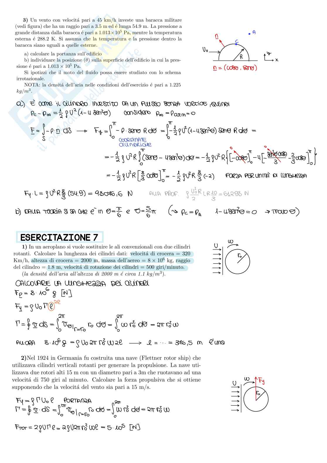 Esercitazioni Idrodinamica 2  Pag. 21