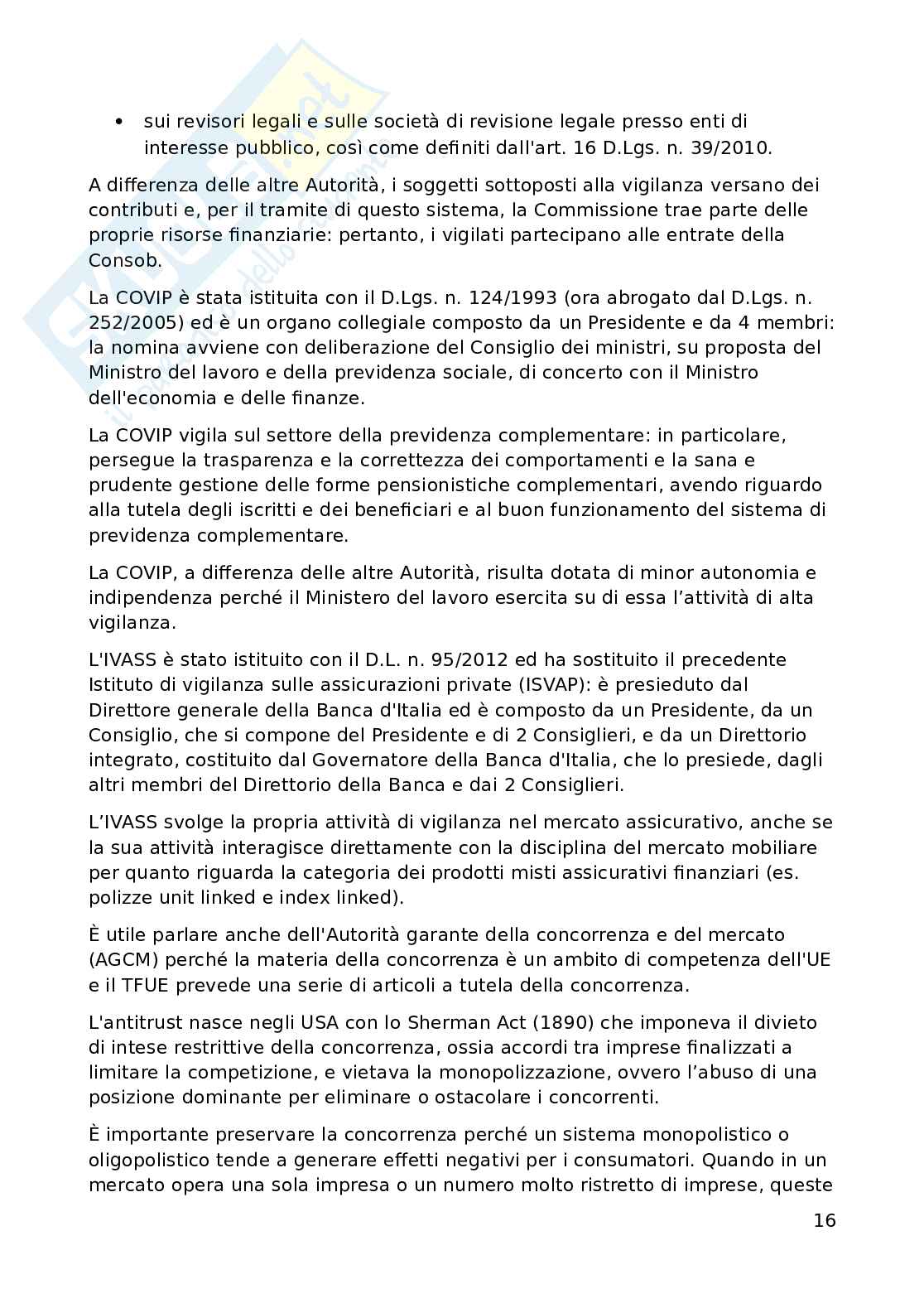 Appunti di Diritto dei mercati finanziari Pag. 16