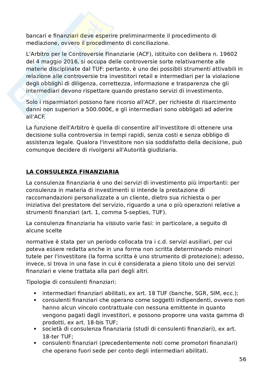 Appunti di Diritto dei mercati finanziari Pag. 56