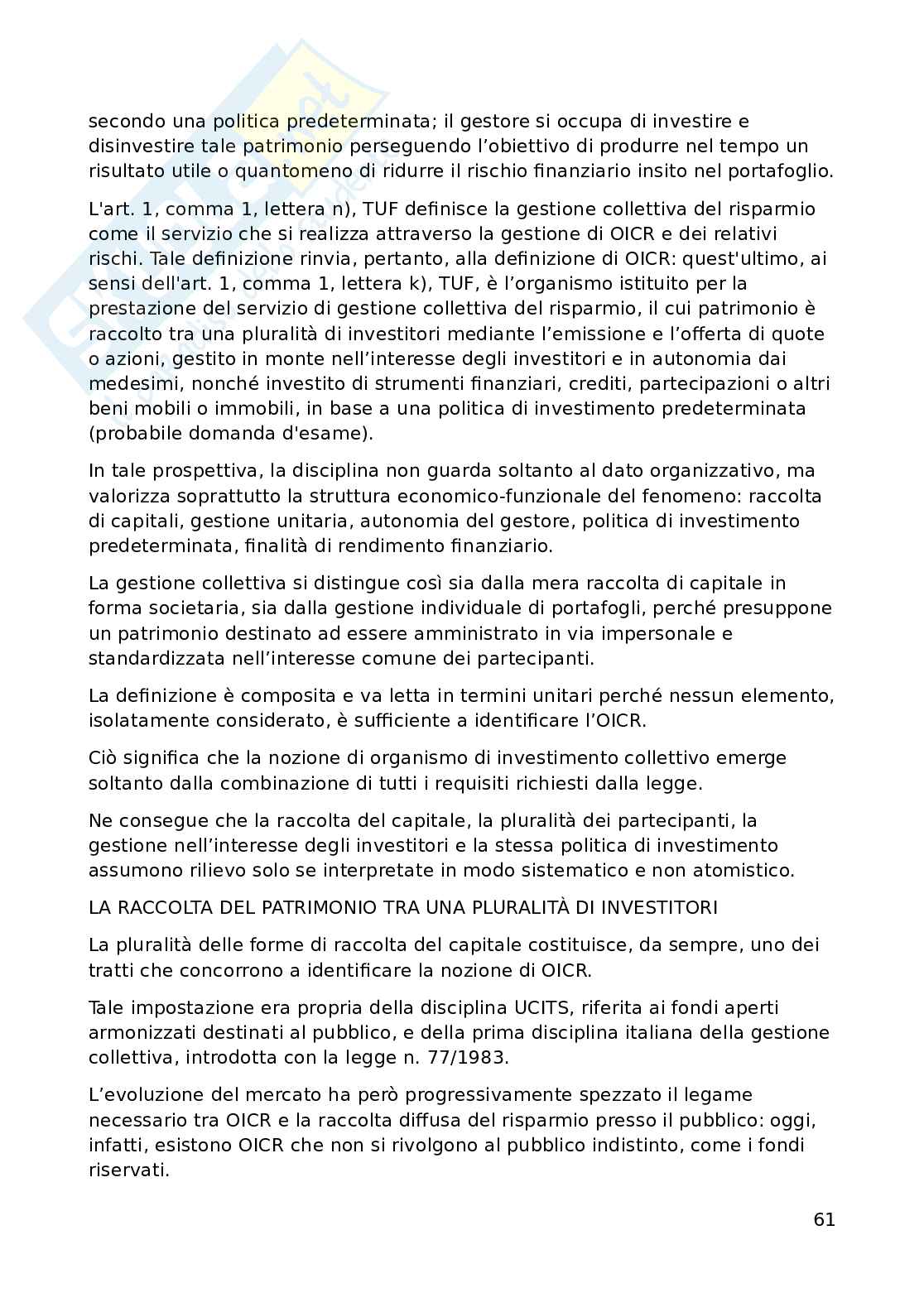 Appunti di Diritto dei mercati finanziari Pag. 61