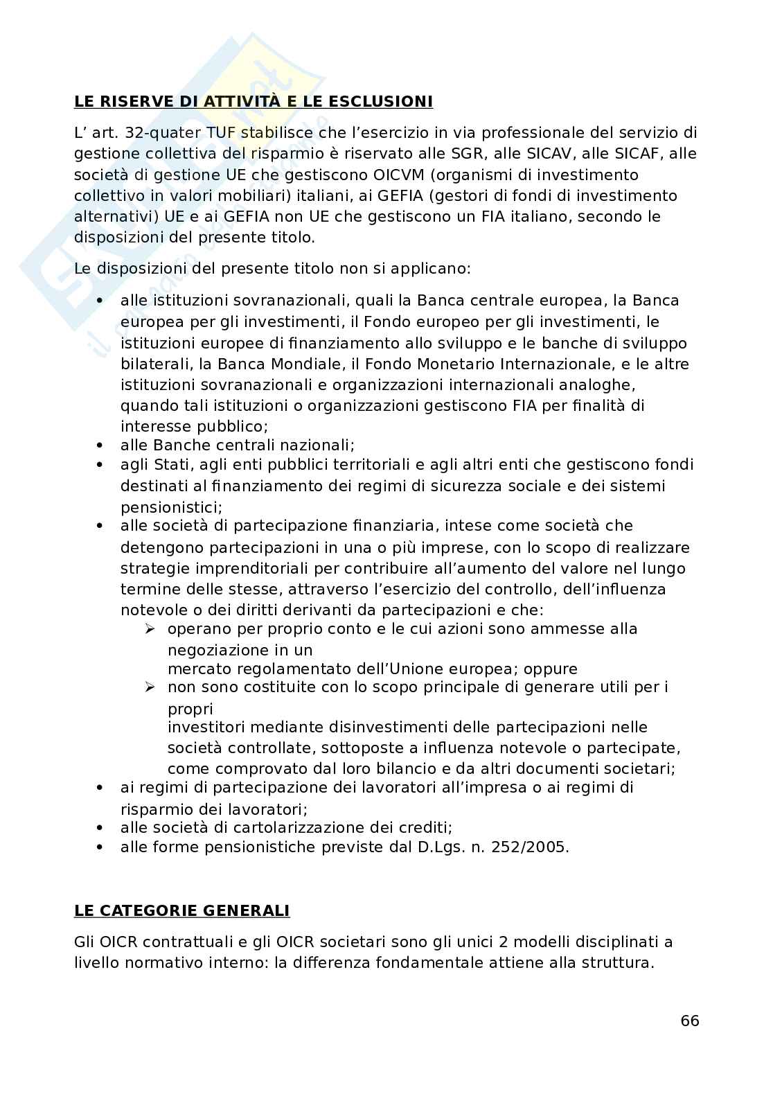 Appunti di Diritto dei mercati finanziari Pag. 66