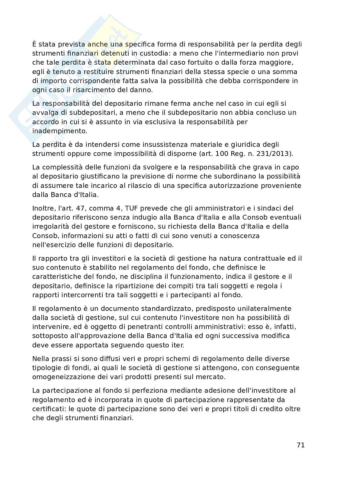 Appunti di Diritto dei mercati finanziari Pag. 71