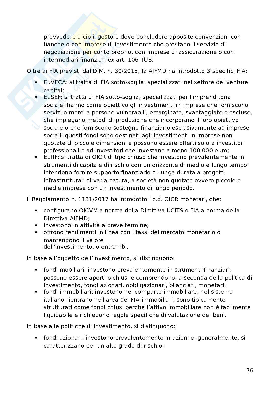 Appunti di Diritto dei mercati finanziari Pag. 76