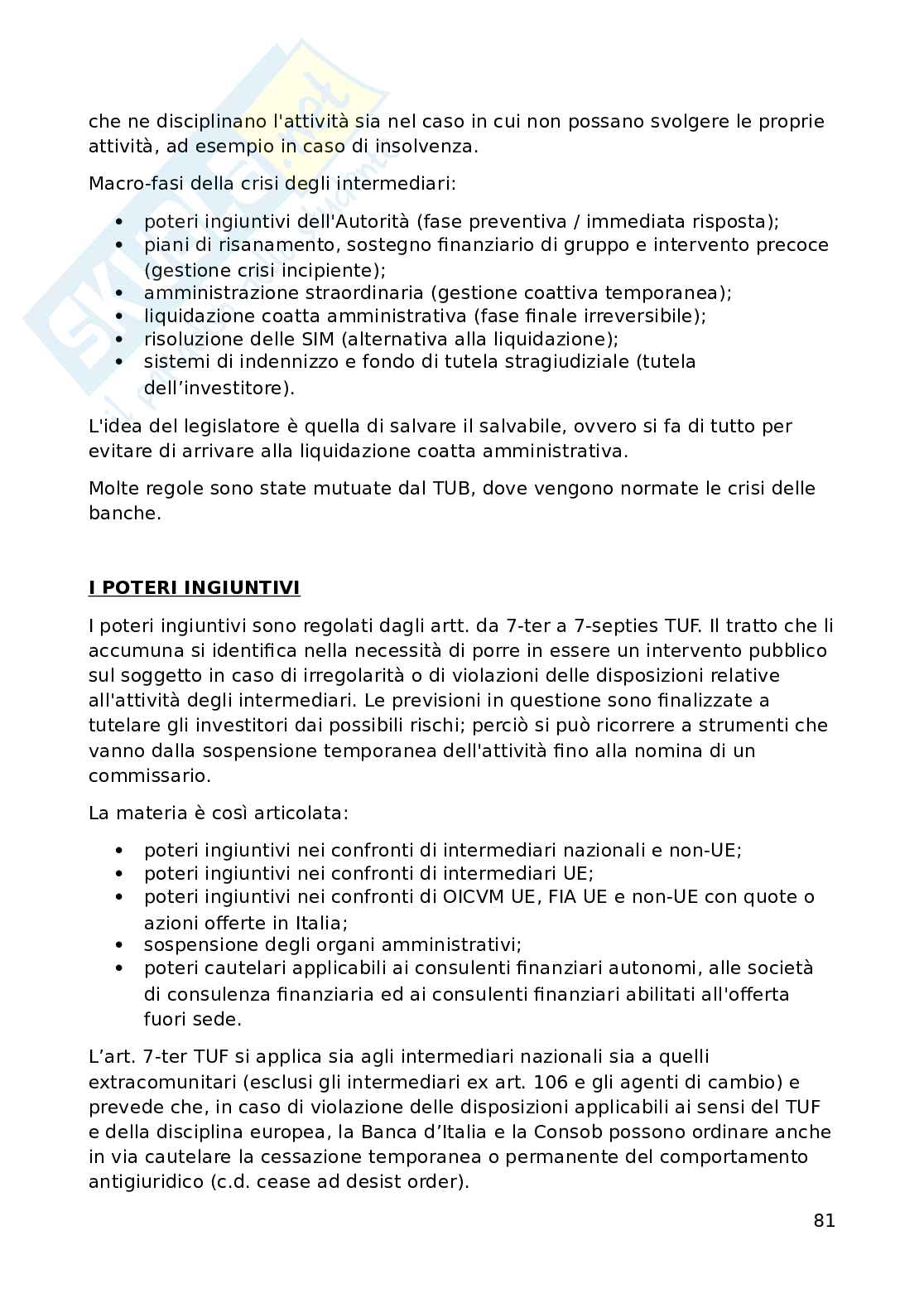 Appunti di Diritto dei mercati finanziari Pag. 81