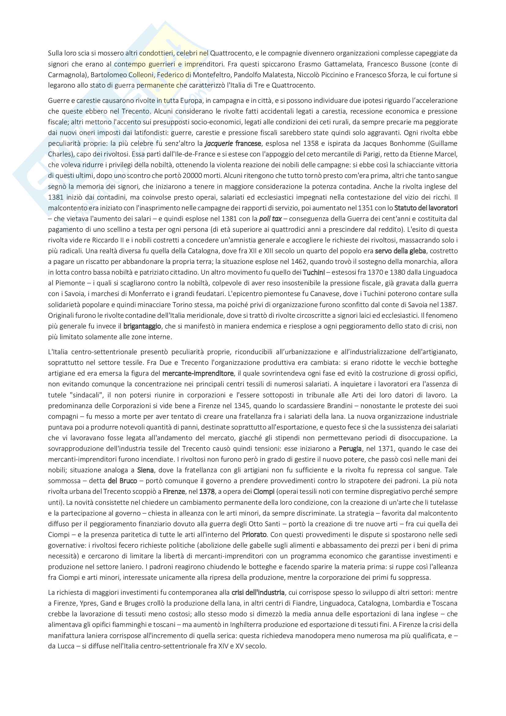 Riassunto esame Storia Medievale, prof. Tognetti, libro consigliato "Medioevo - I caratteri generali di un'età di transizione" di G. Vitolo Pag. 51