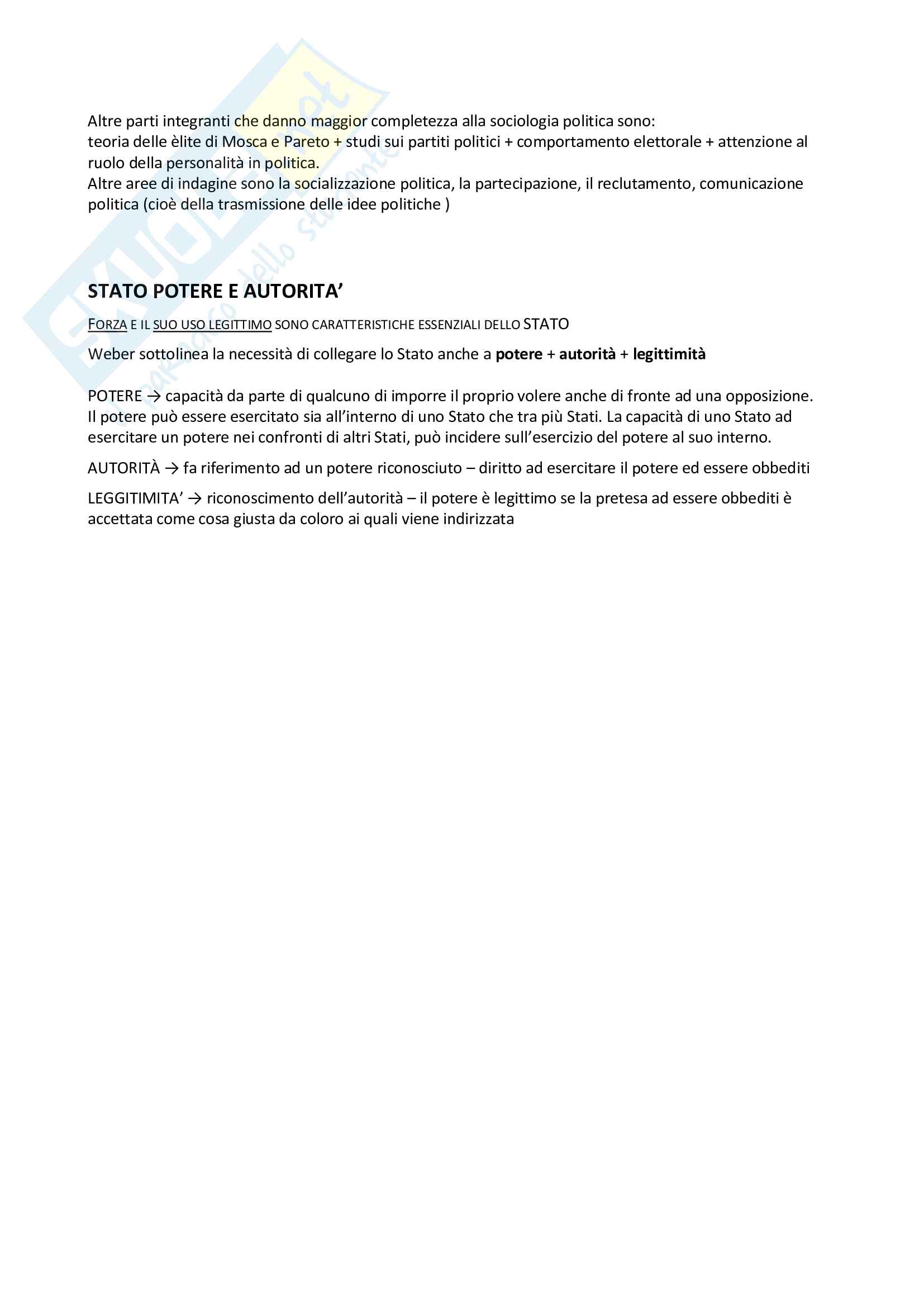 Sociologia dei fenomeni politici - Appunti completi Pag. 2
