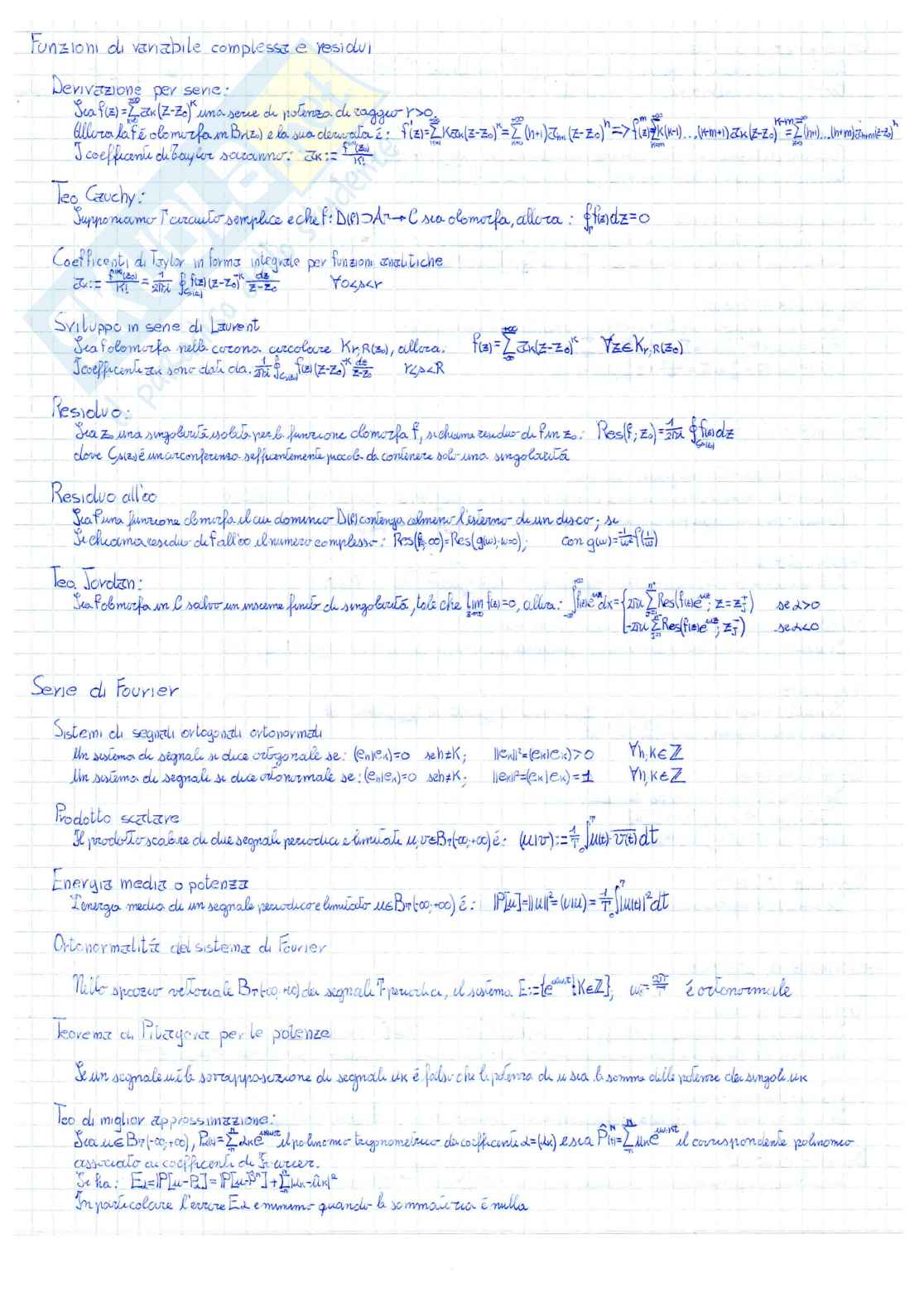 Esercizi e temi d'esame risolti - Metodi matematici, Prof.Savarè Pag. 6