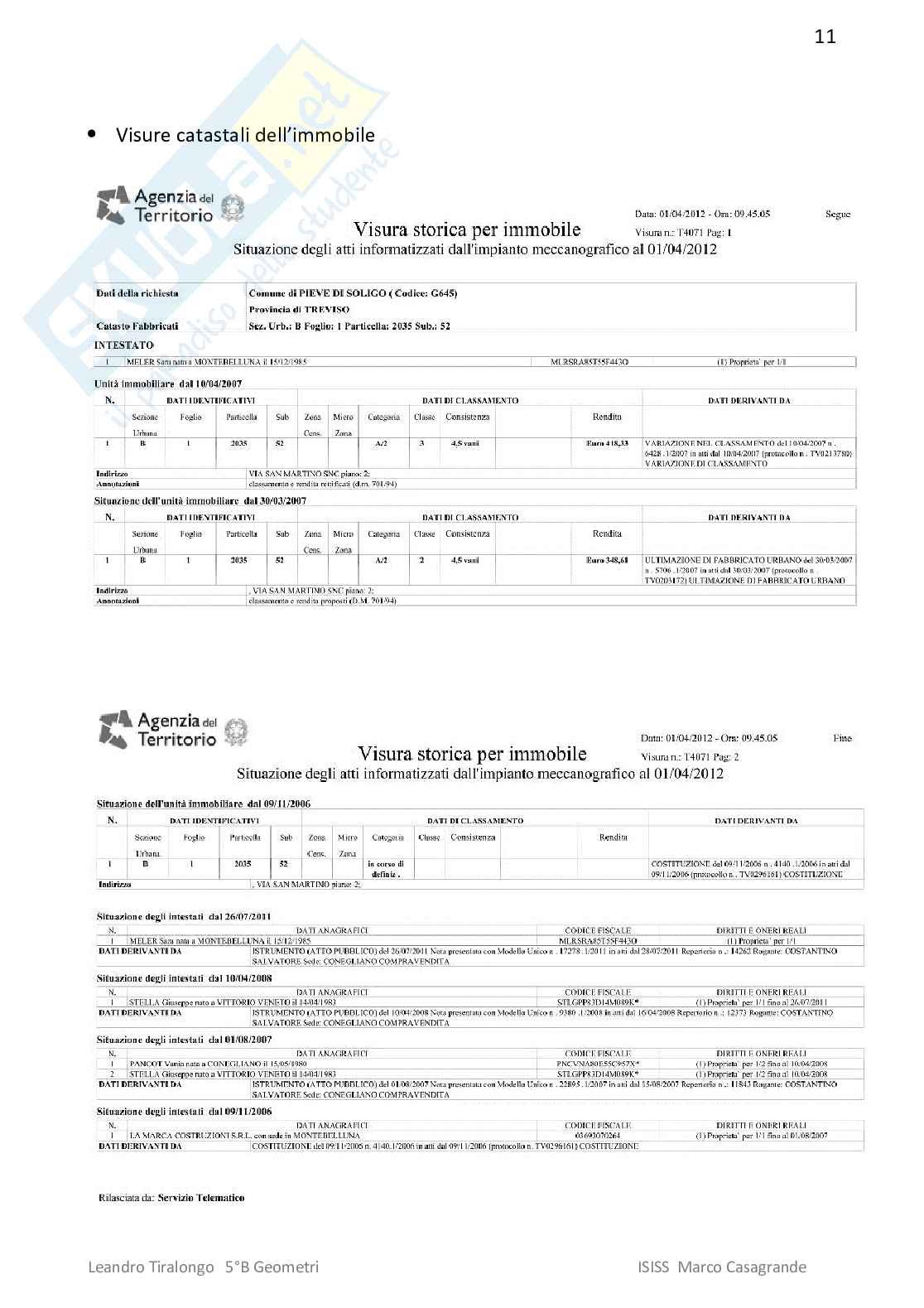 Valore mercato appartamento tesina Pag. 11