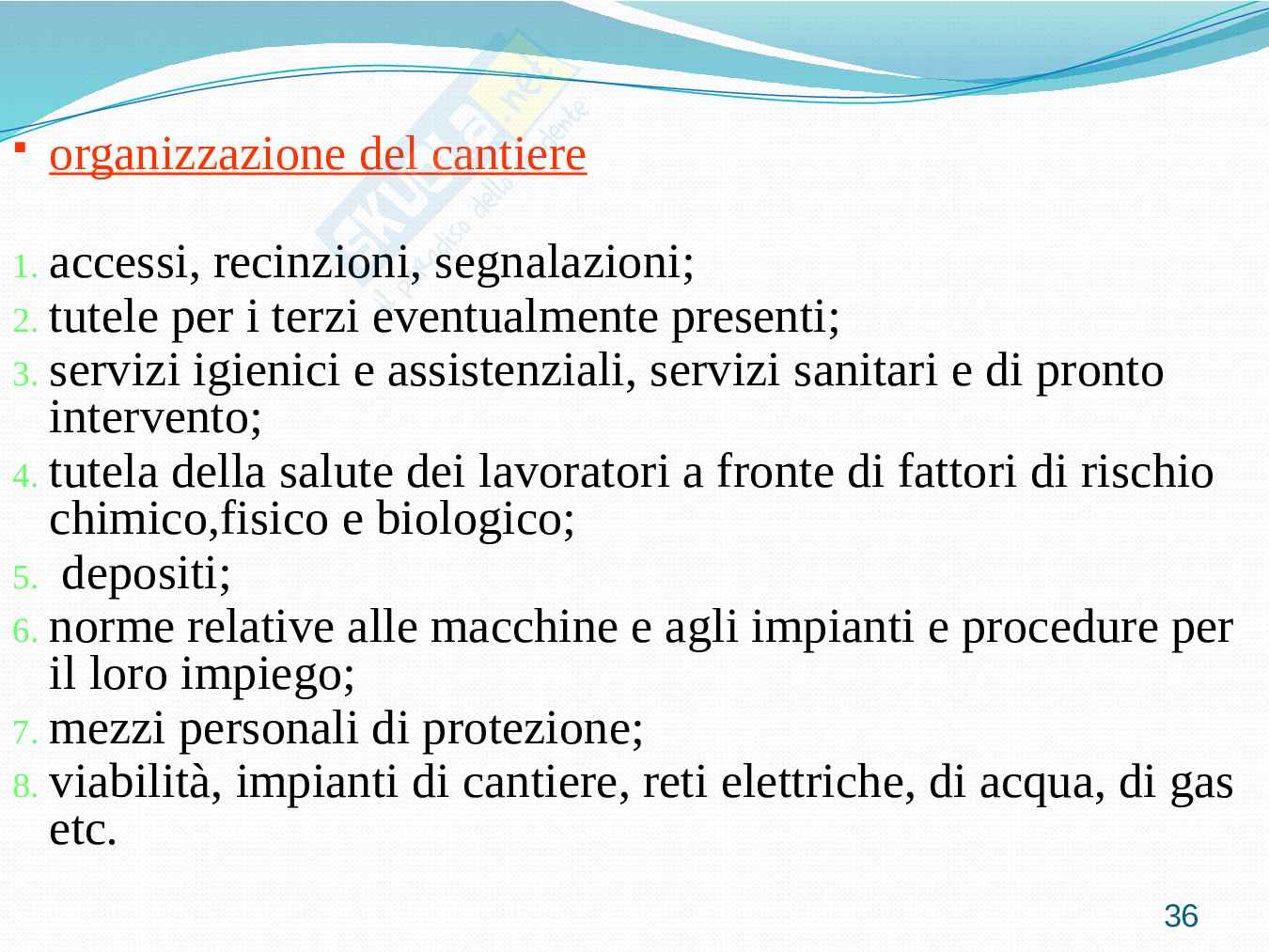 Sicurezza cantieri edili - Testo unico ex d.l. 494/96 Pag. 36