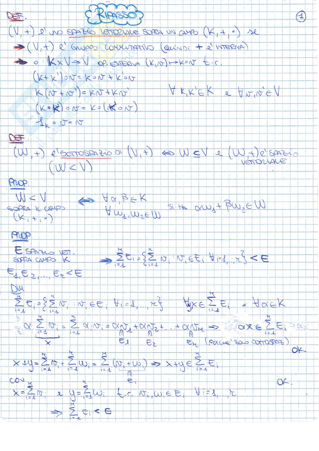 Geometria II Pag. 1