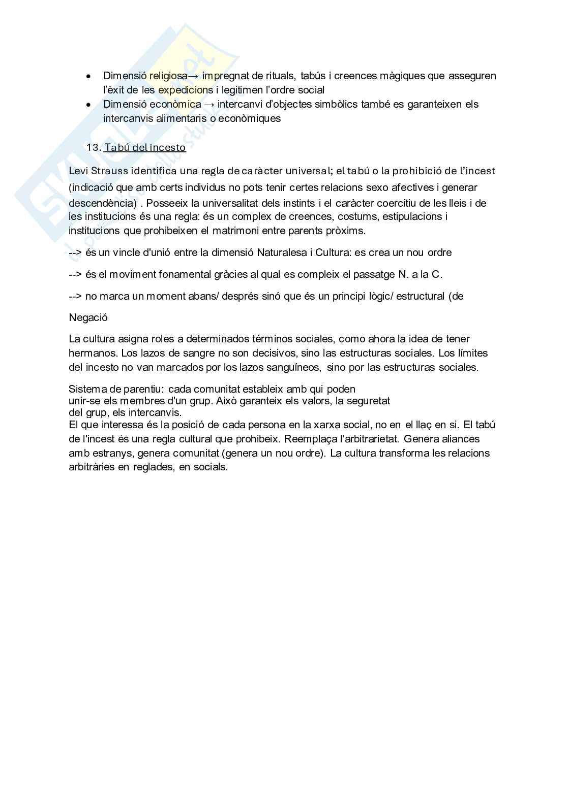 Alcune teorie dell'antropologia sociale  Pag. 11