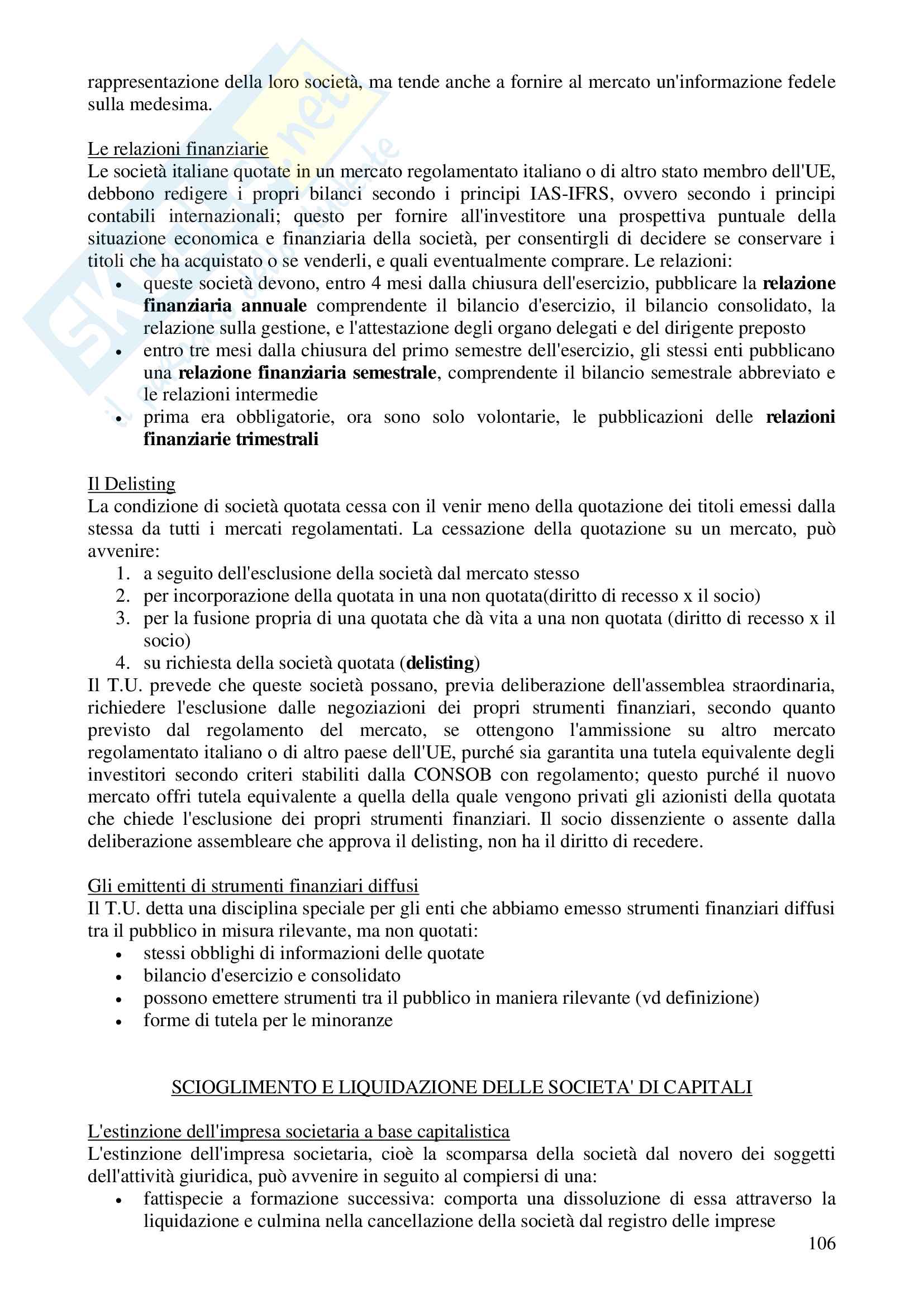 Diritto commerciale e domande d'esame Valensise Pag. 106