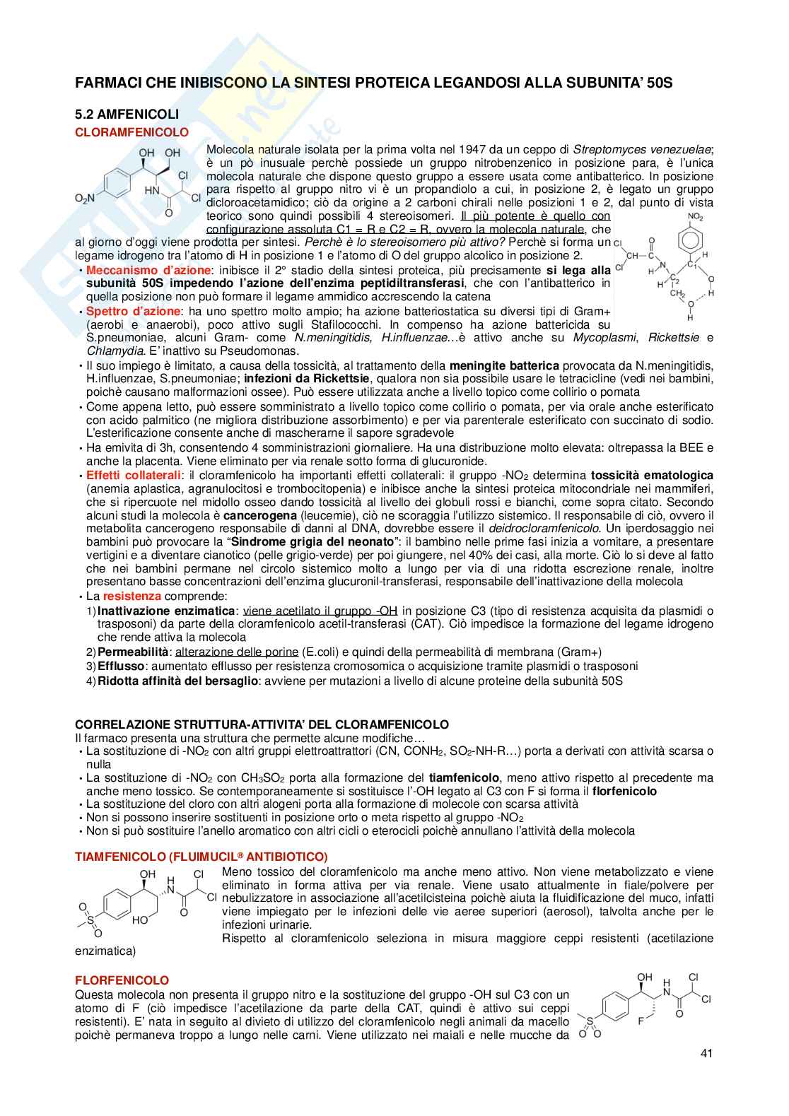 Chimica farmaceutica I e tossicologica e fitochimica Pag. 41