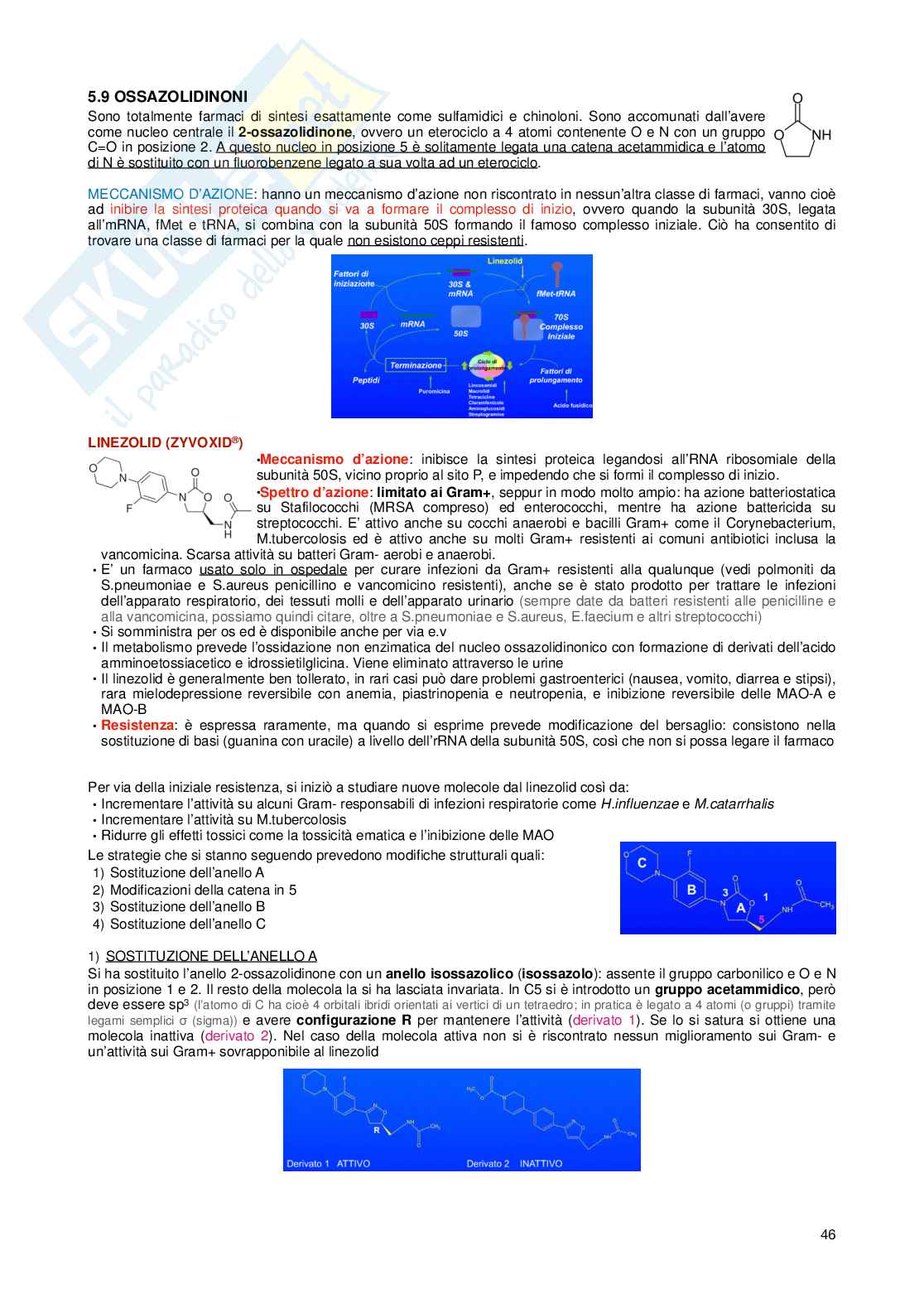 Chimica farmaceutica I e tossicologica e fitochimica Pag. 46