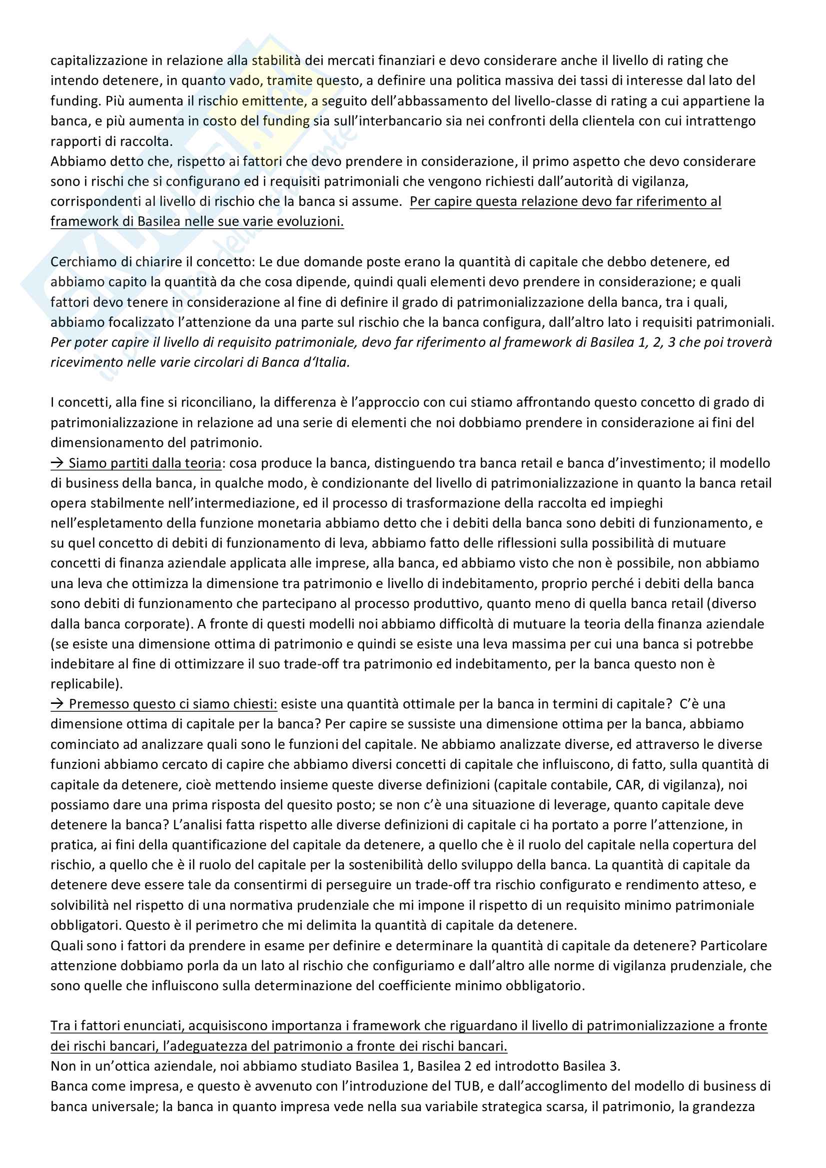 Riassunto Esame - Analisi e gestione dei rischi degli intermediari - Prof. Paola Leone Pag. 16