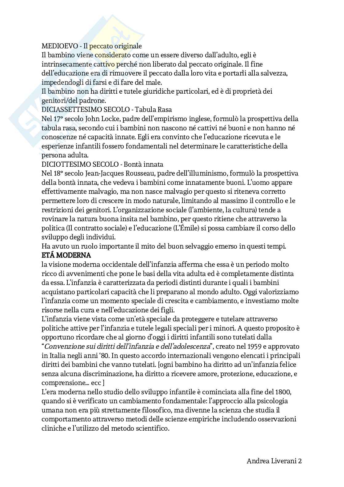Psicologia dello sviluppo - appunti Pag. 2