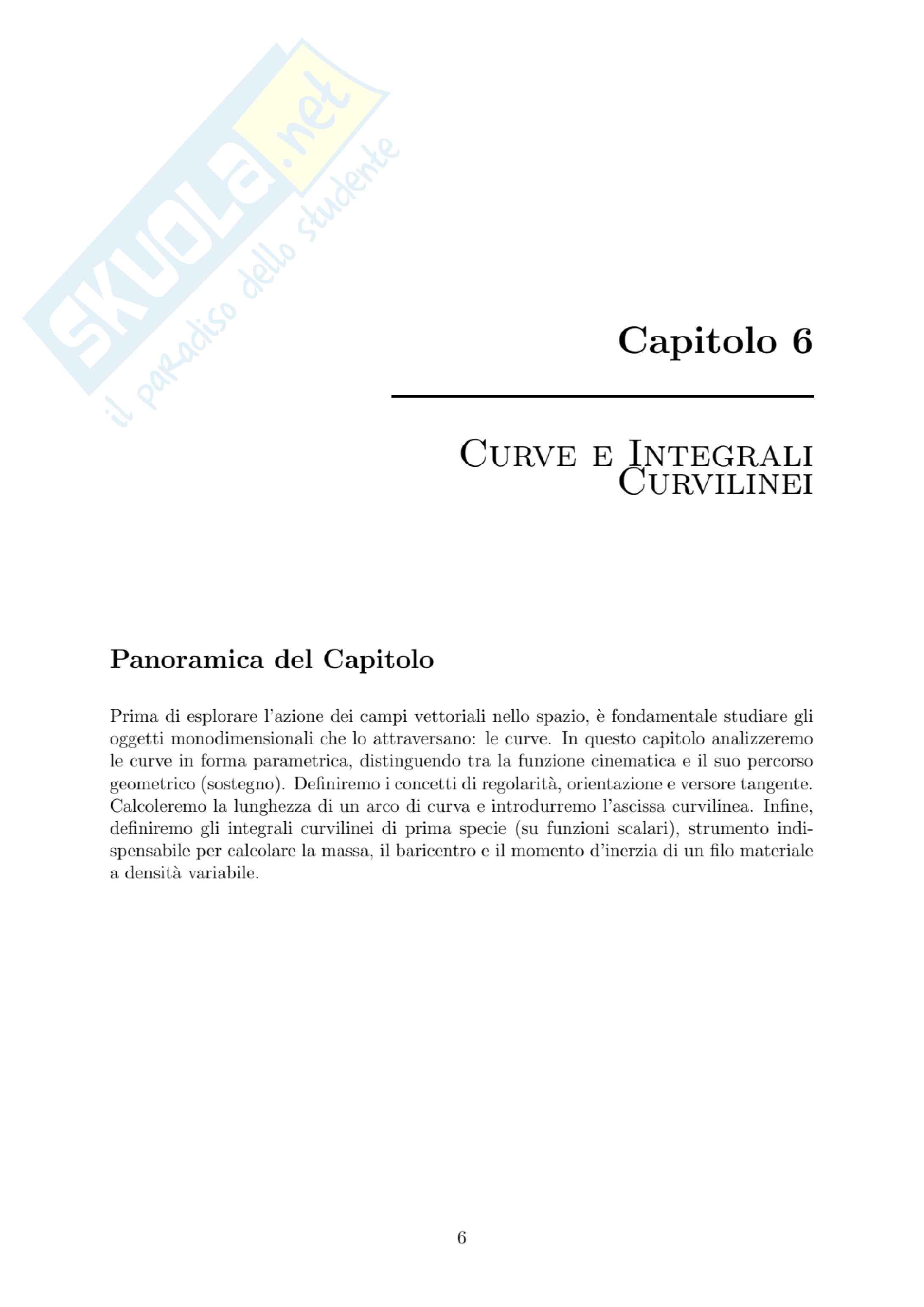 Analisi matematica 2 (Parte 2): dalle curve alle EDO Pag. 1
